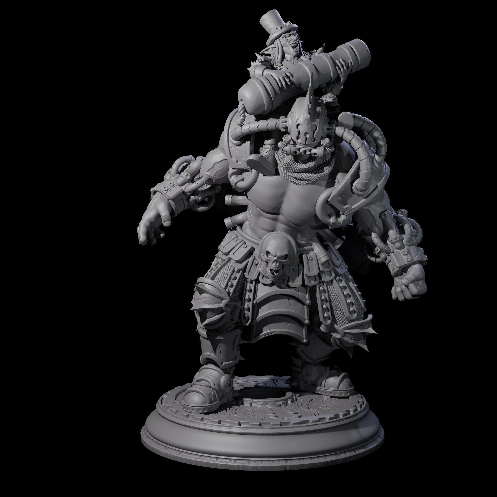 Muscle and Brains Miniature for Dungeons and Dragons, Pathfinder or other TTRPGs