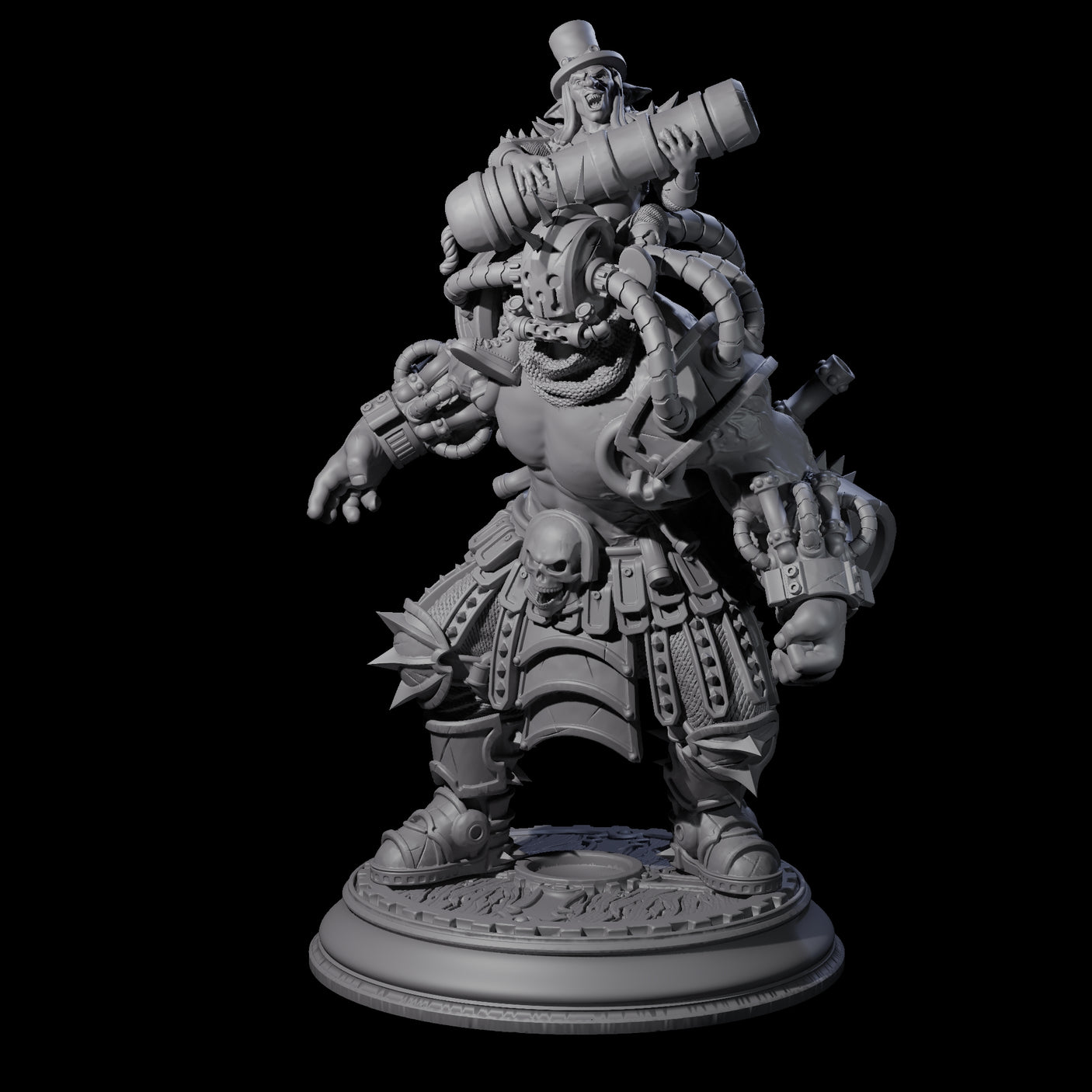 Muscle and Brains Miniature for Dungeons and Dragons, Pathfinder or other TTRPGs