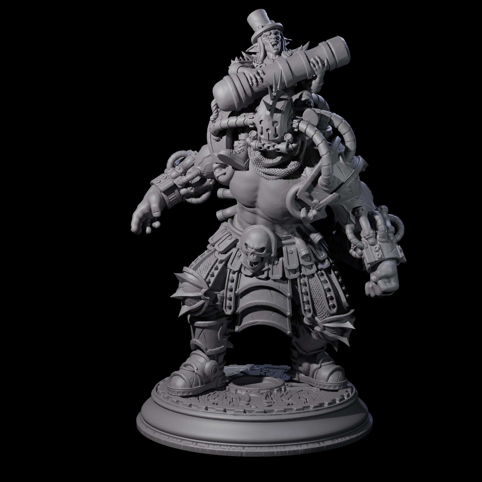 Muscle and Brains Miniature for Dungeons and Dragons, Pathfinder or other TTRPGs