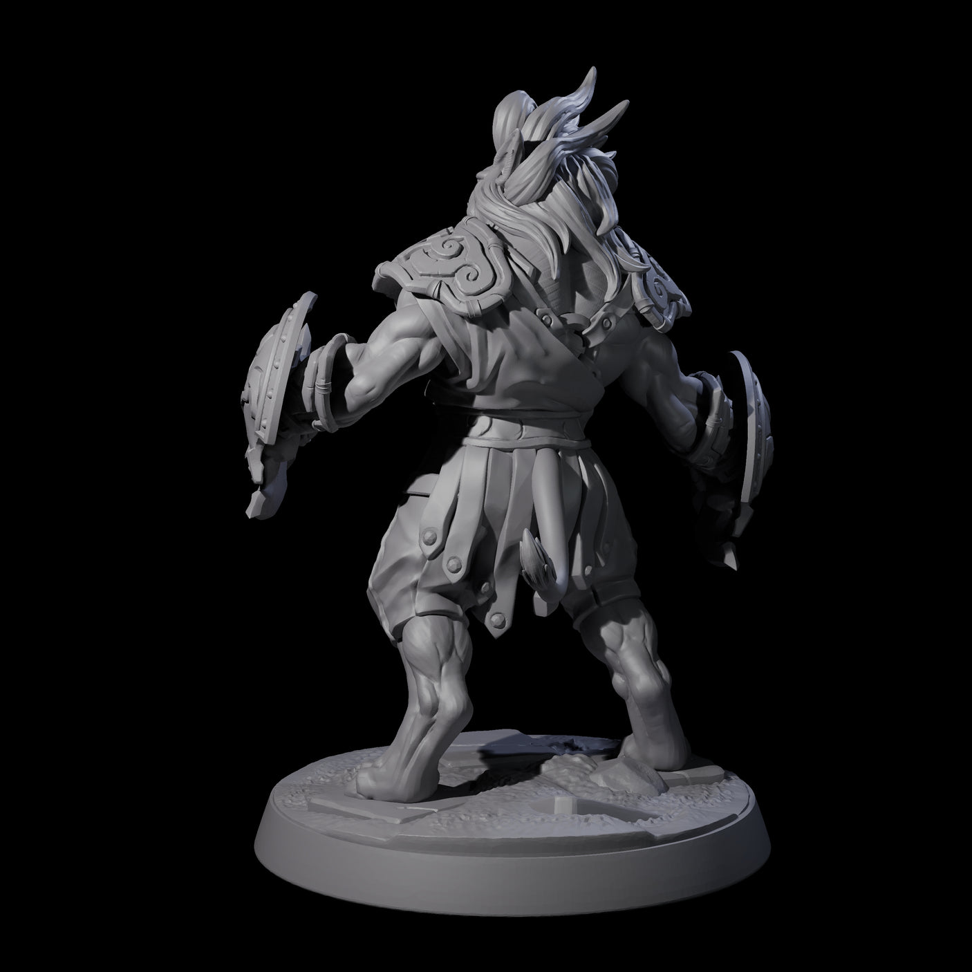 Muscular Leonin Warrior A Miniature for Dungeons and Dragons, Pathfinder or other TTRPGs