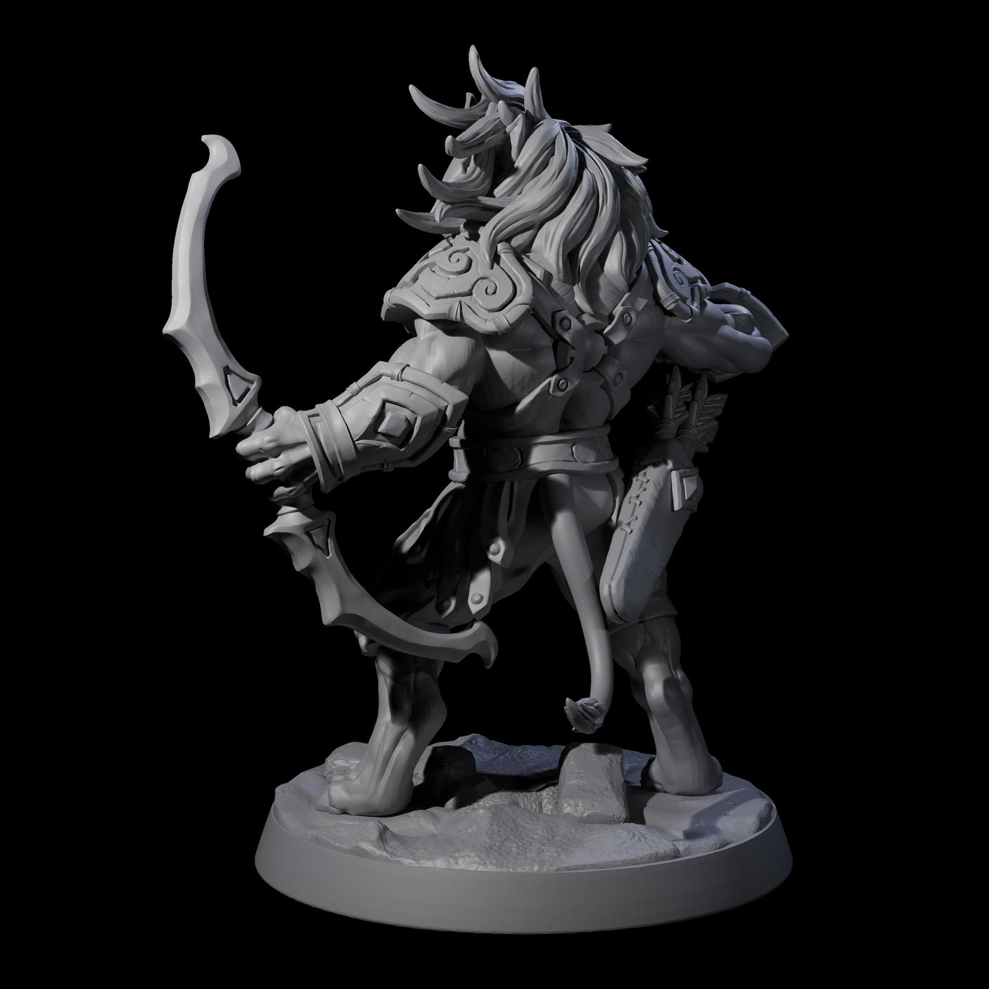 Muscular Leonin Warrior D Miniature for Dungeons and Dragons, Pathfinder or other TTRPGs