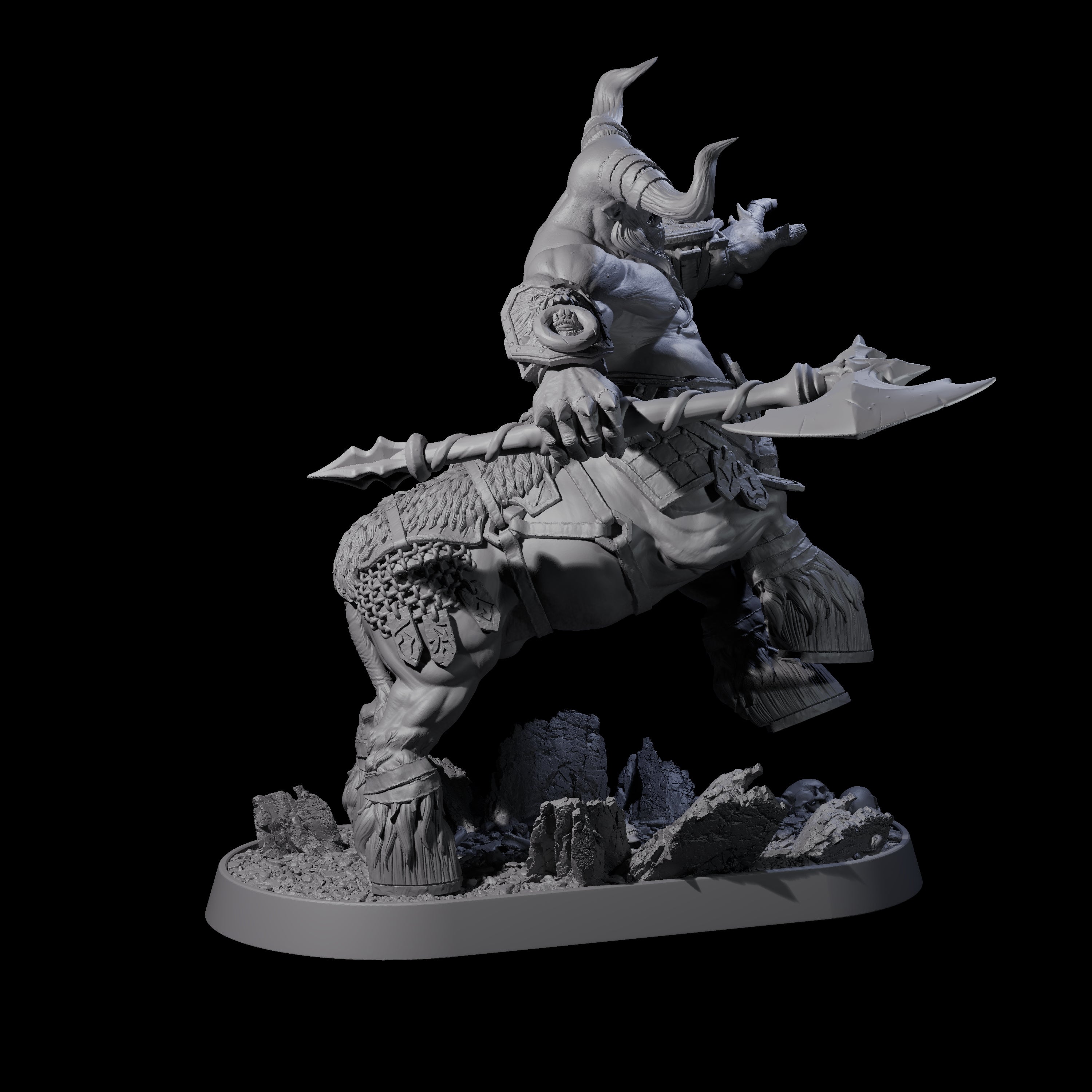 Muscular Raging Centaur A Miniature for Dungeons and Dragons, Pathfinder or other TTRPGs