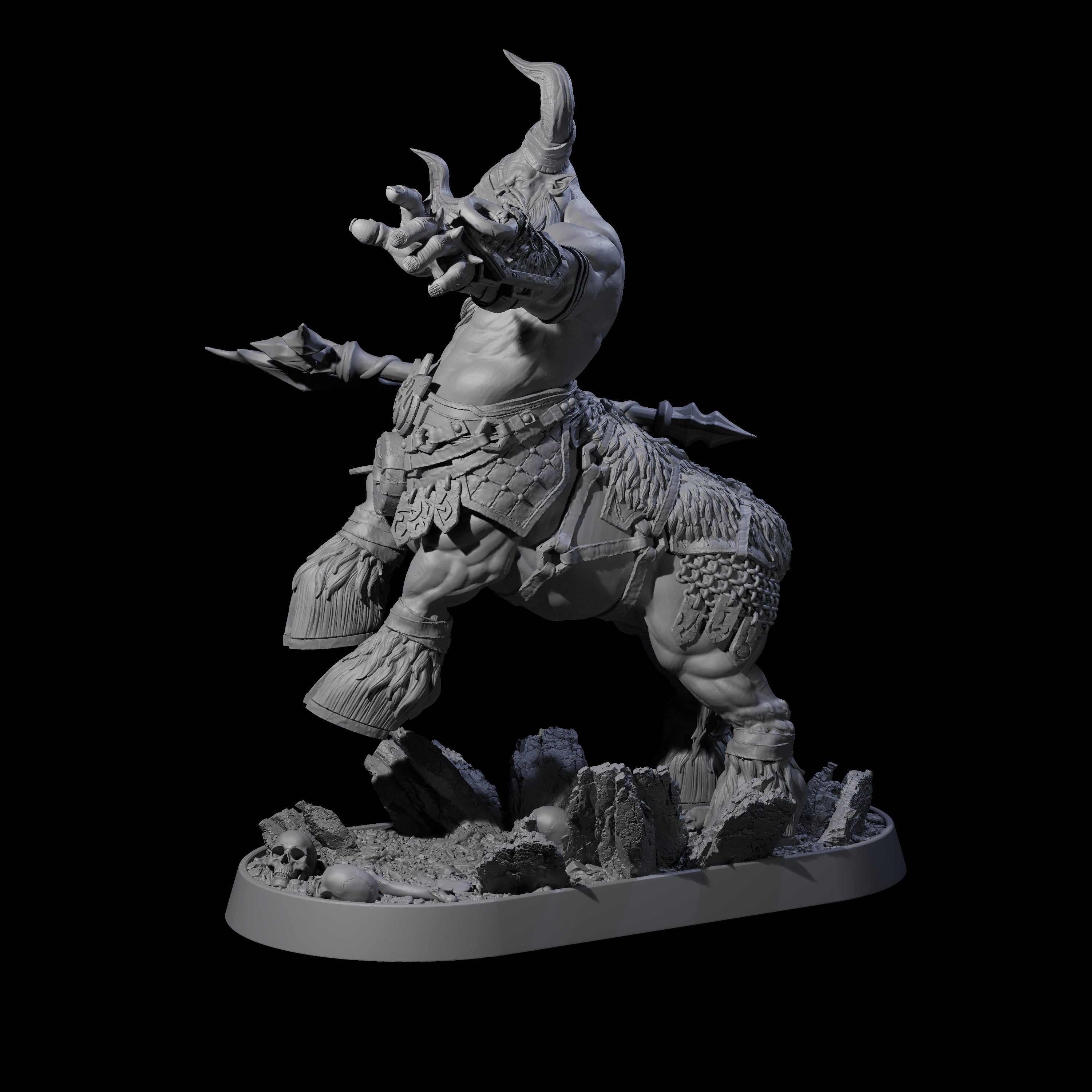 Muscular Raging Centaur A Miniature for Dungeons and Dragons, Pathfinder or other TTRPGs