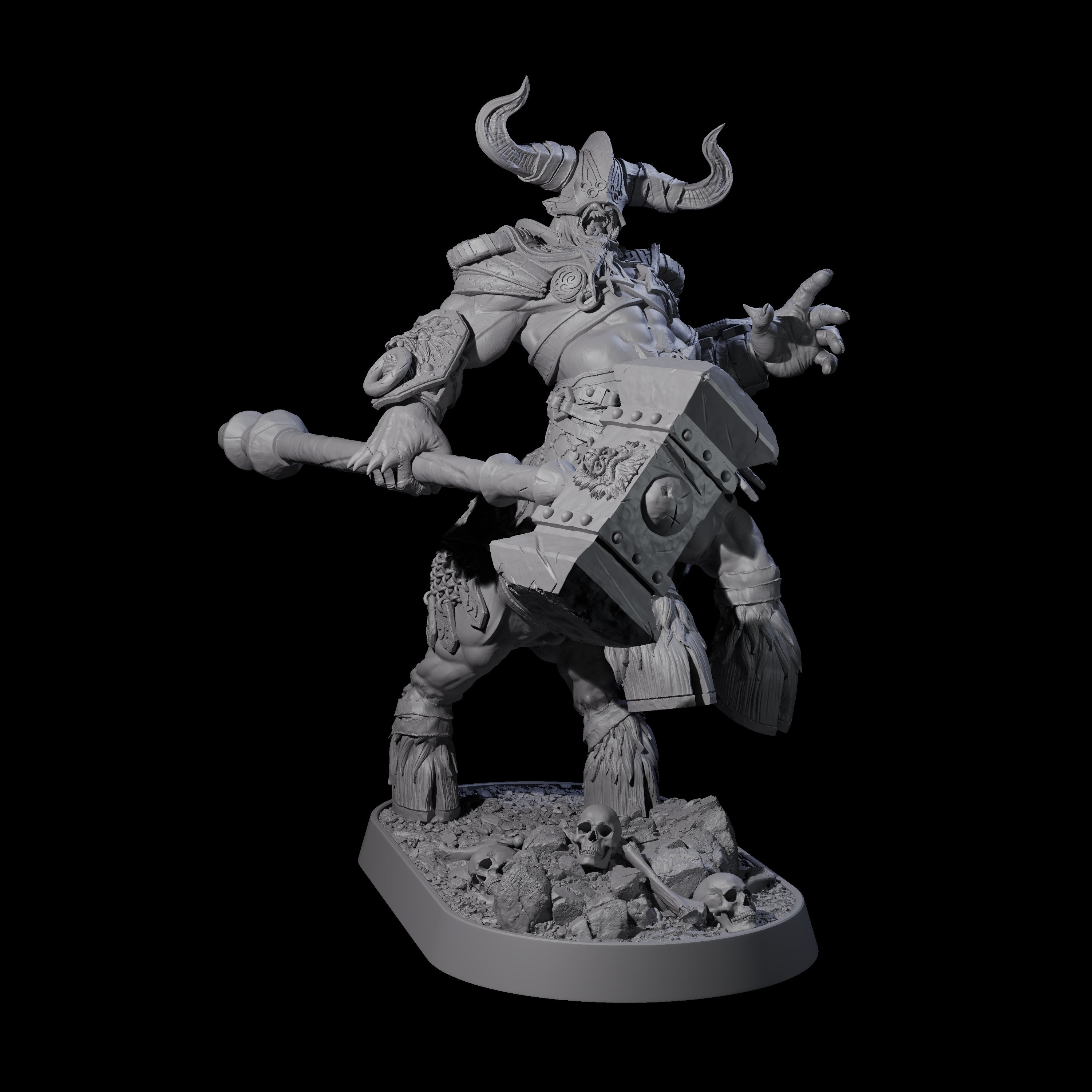 Muscular Raging Centaur C Miniature for Dungeons and Dragons, Pathfinder or other TTRPGs