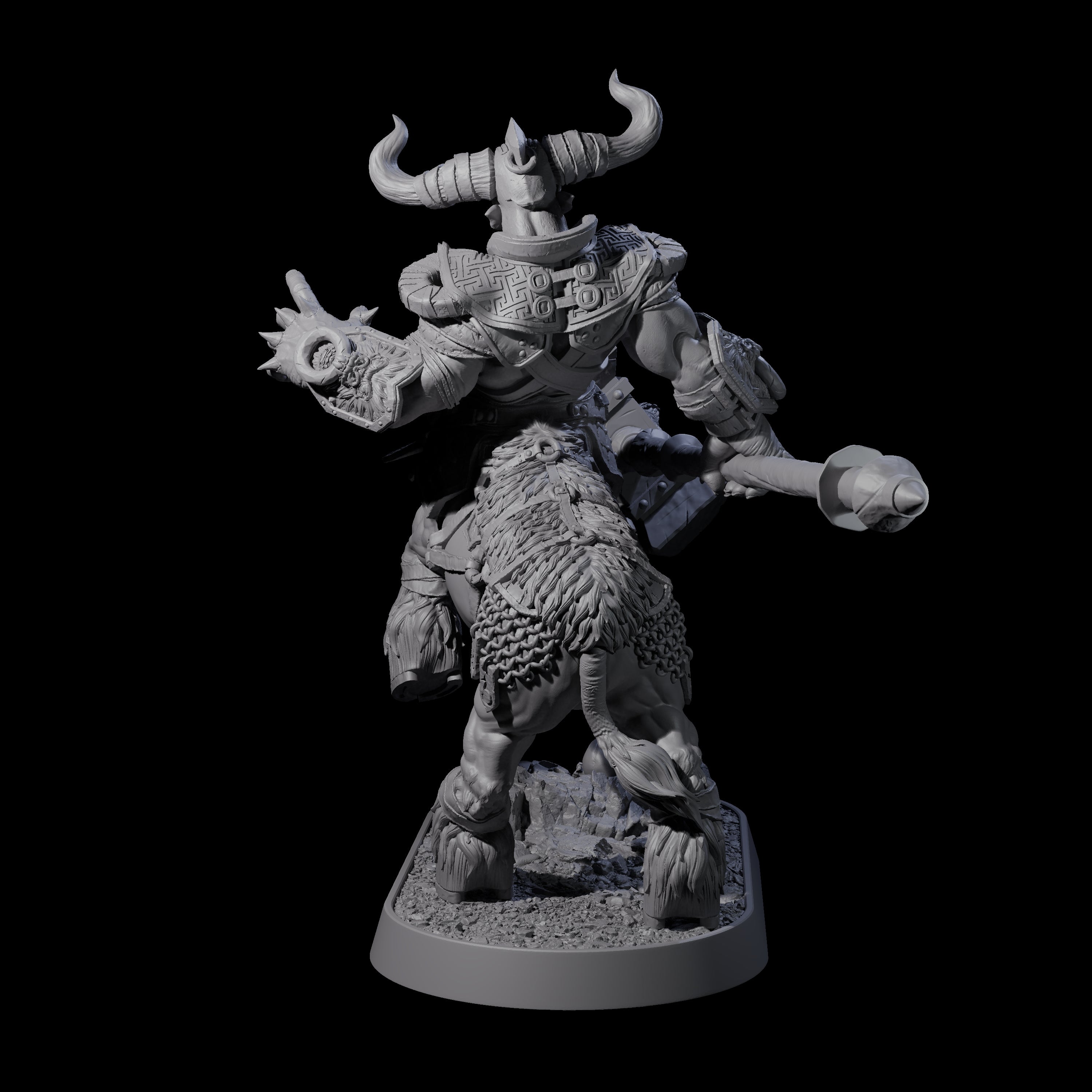 Muscular Raging Centaur C Miniature for Dungeons and Dragons, Pathfinder or other TTRPGs