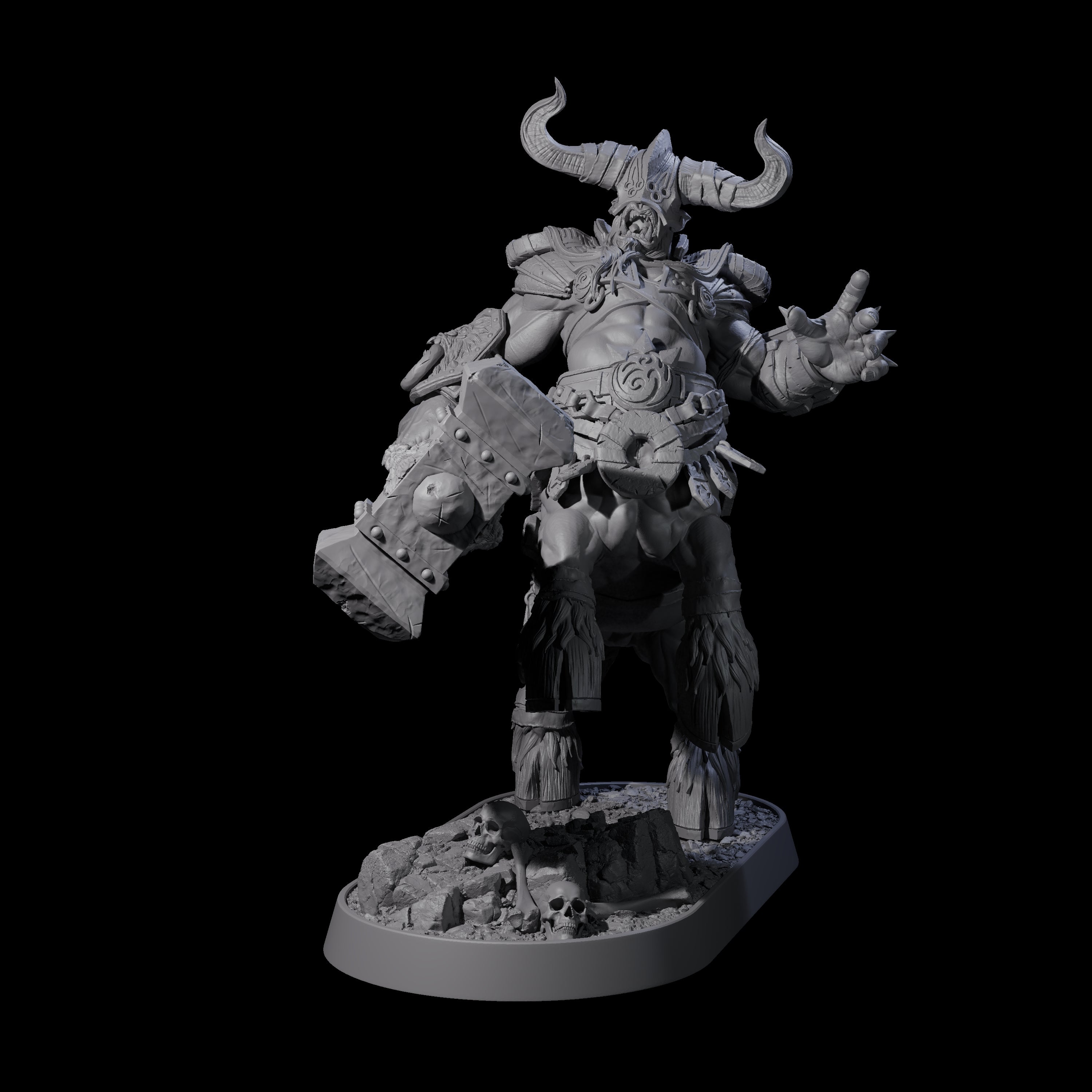 Muscular Raging Centaur C Miniature for Dungeons and Dragons, Pathfinder or other TTRPGs