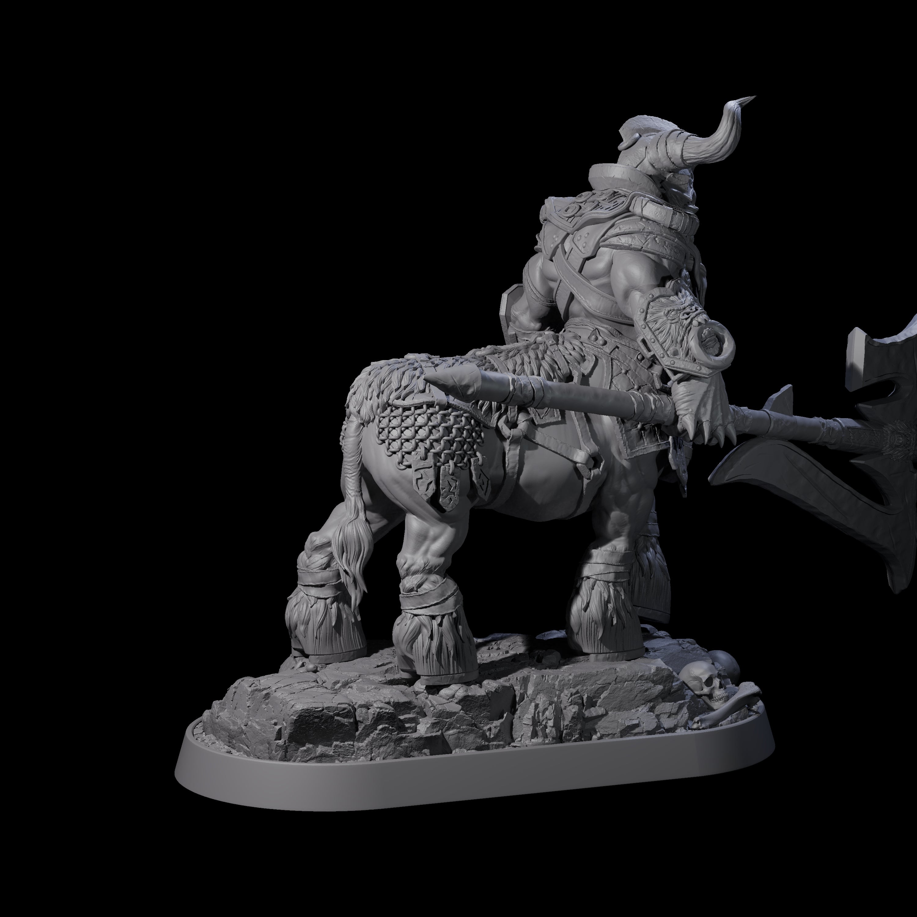 Muscular Raging Centaur D Miniature for Dungeons and Dragons, Pathfinder or other TTRPGs