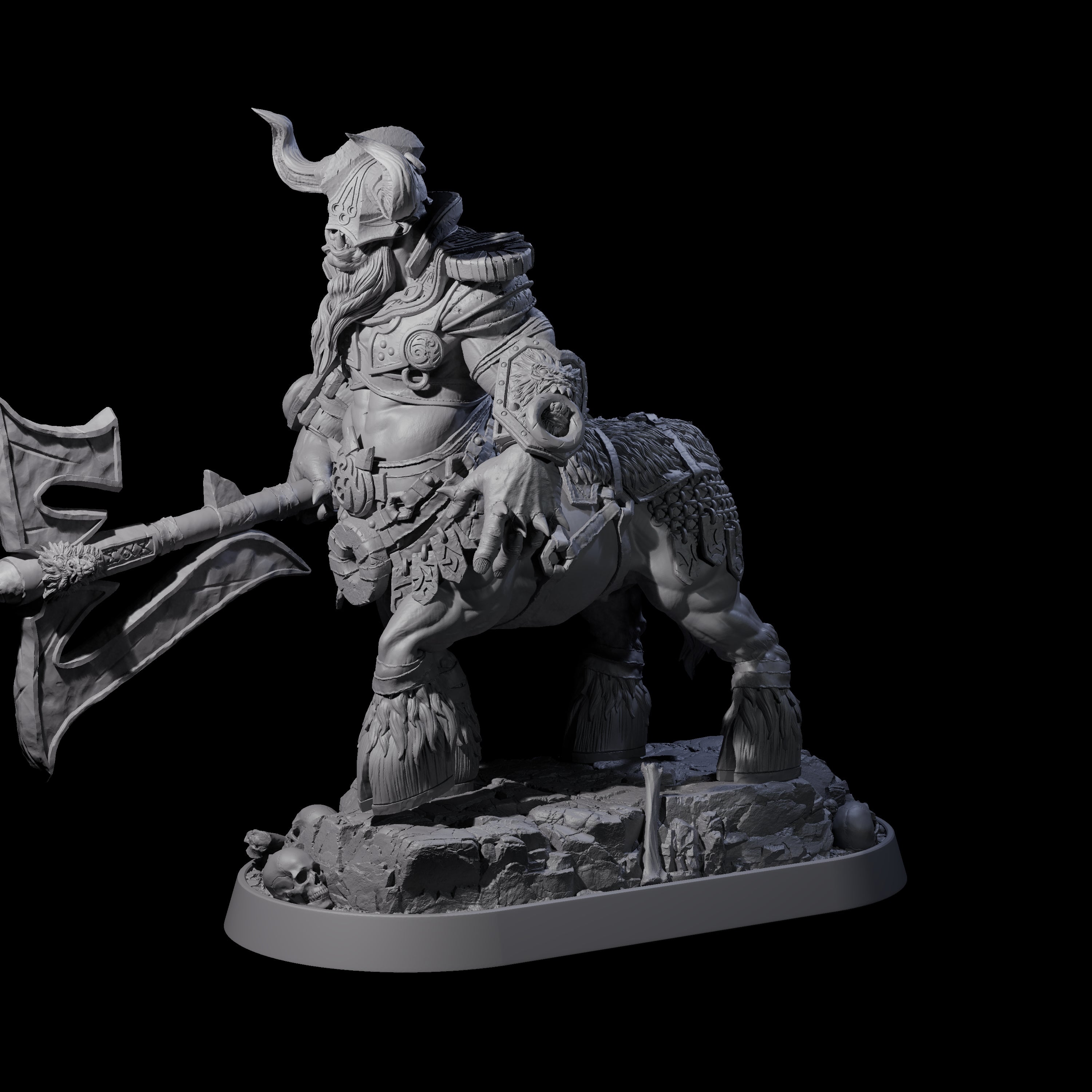 Muscular Raging Centaur D Miniature for Dungeons and Dragons, Pathfinder or other TTRPGs