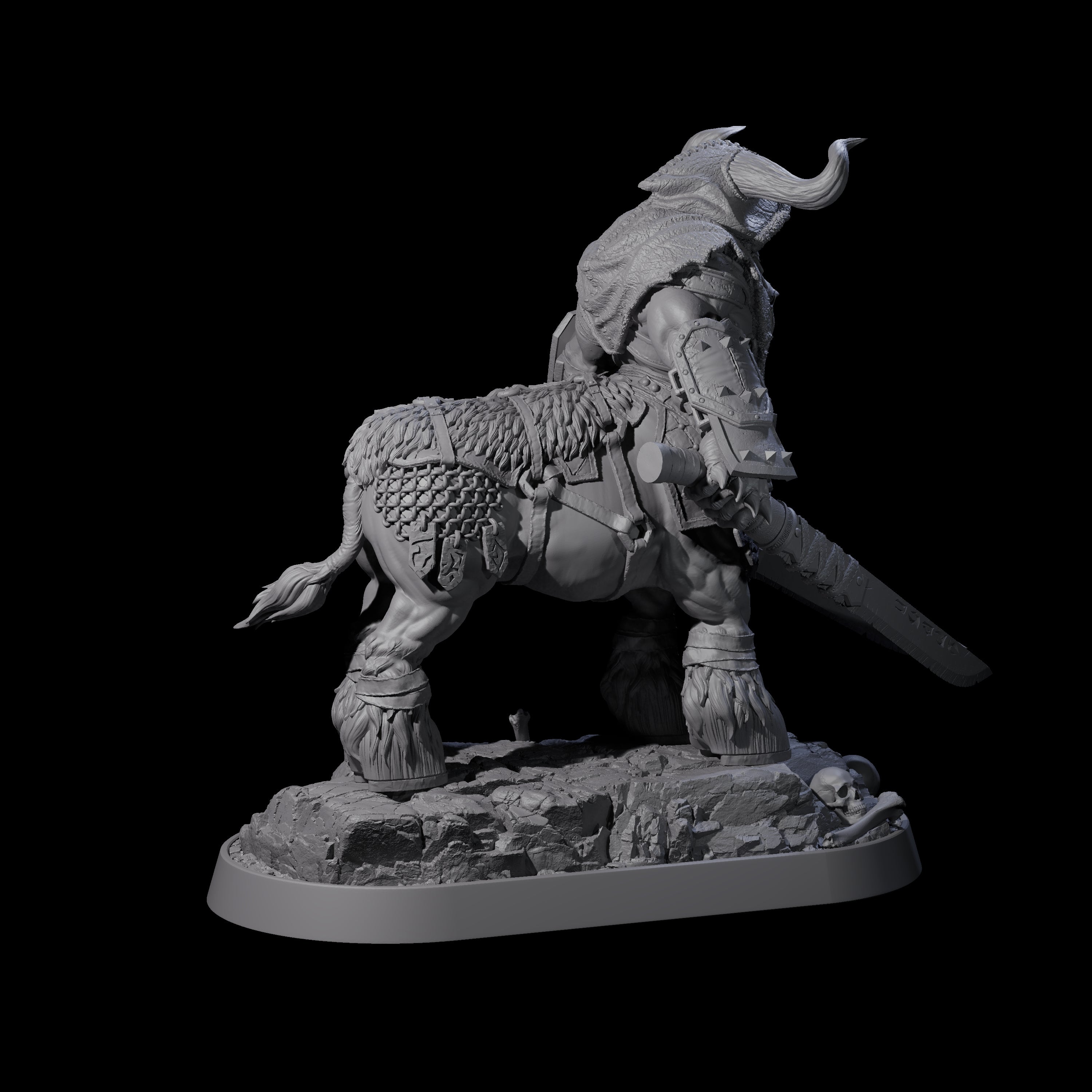 Muscular Raging Centaur E Miniature for Dungeons and Dragons, Pathfinder or other TTRPGs