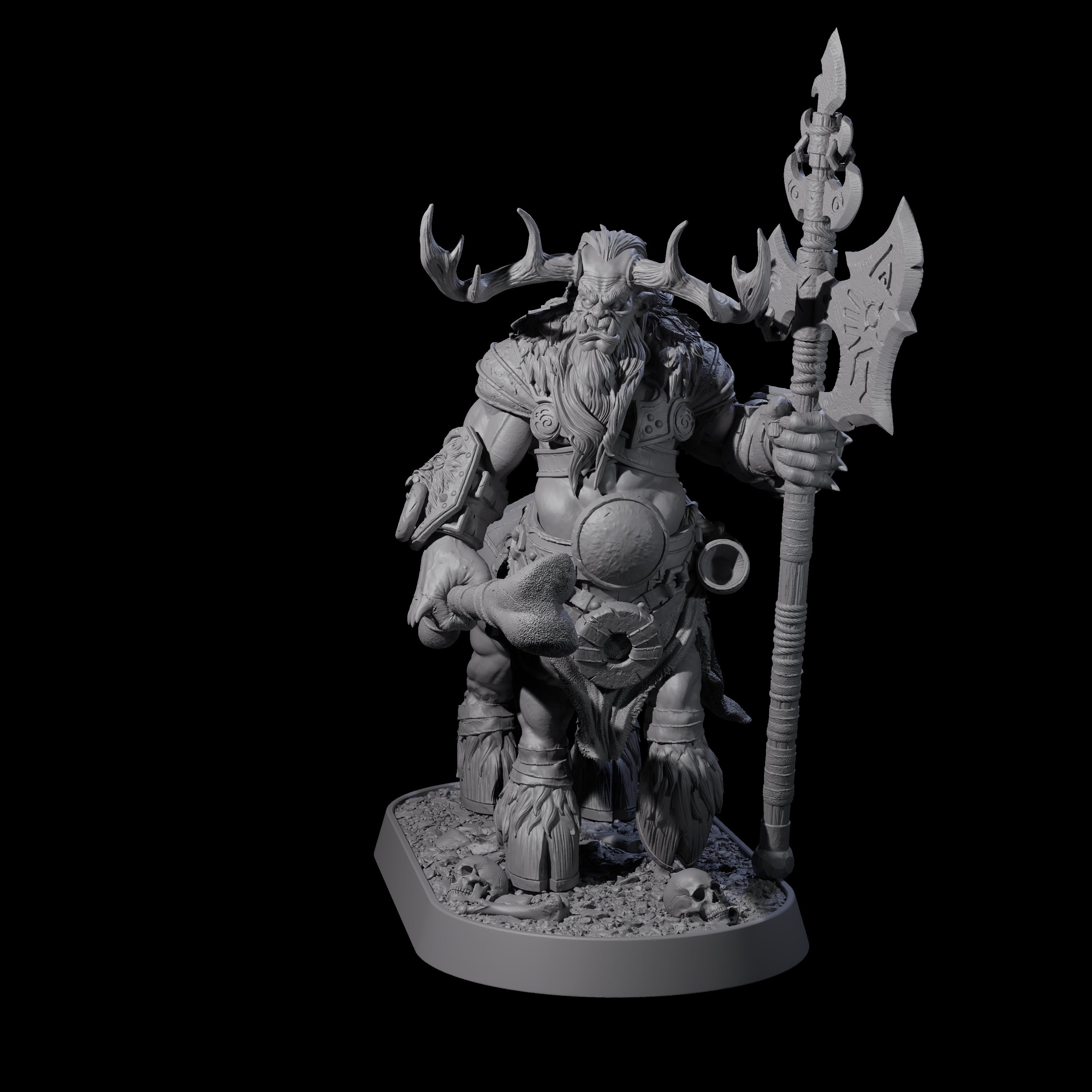 Muscular Raging Centaur F Miniature for Dungeons and Dragons, Pathfinder or other TTRPGs