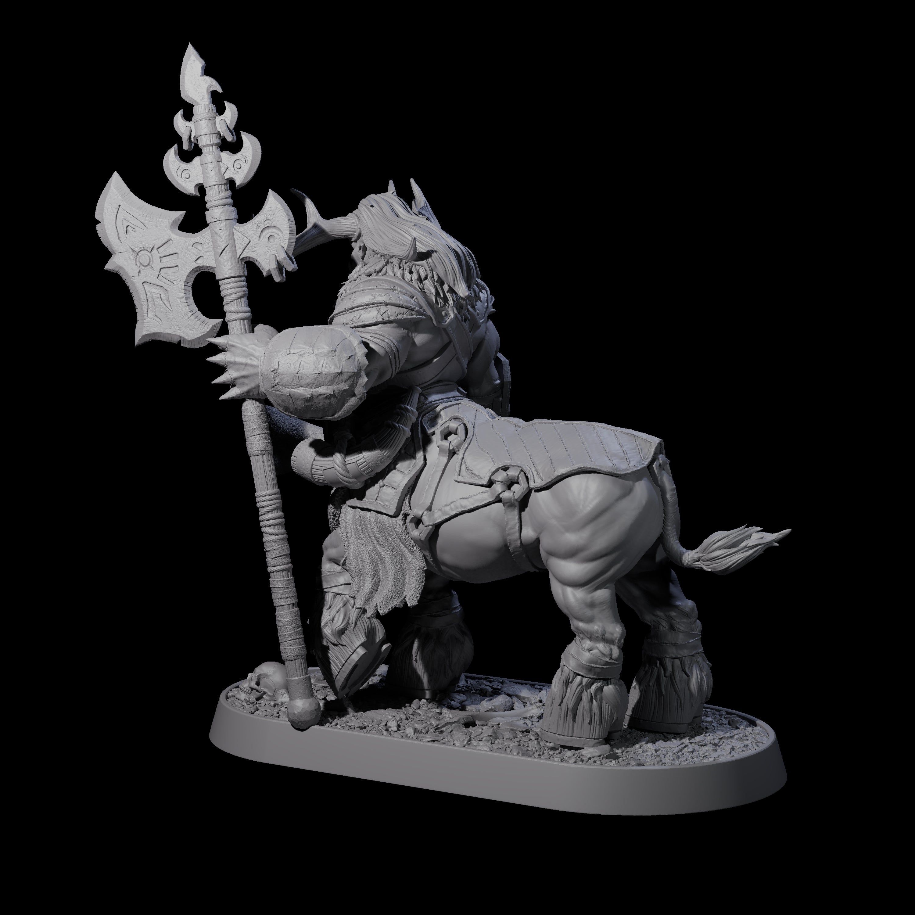 Muscular Raging Centaur F Miniature for Dungeons and Dragons, Pathfinder or other TTRPGs