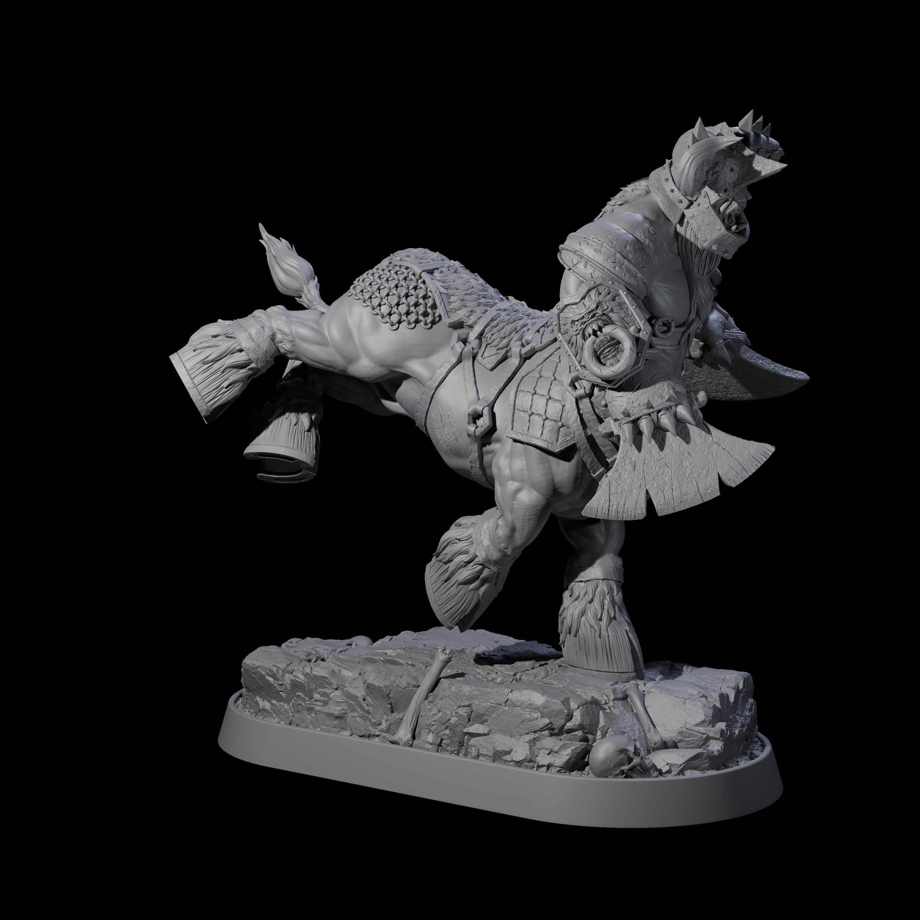 Muscular Raging Centaur G Miniature for Dungeons and Dragons, Pathfinder or other TTRPGs