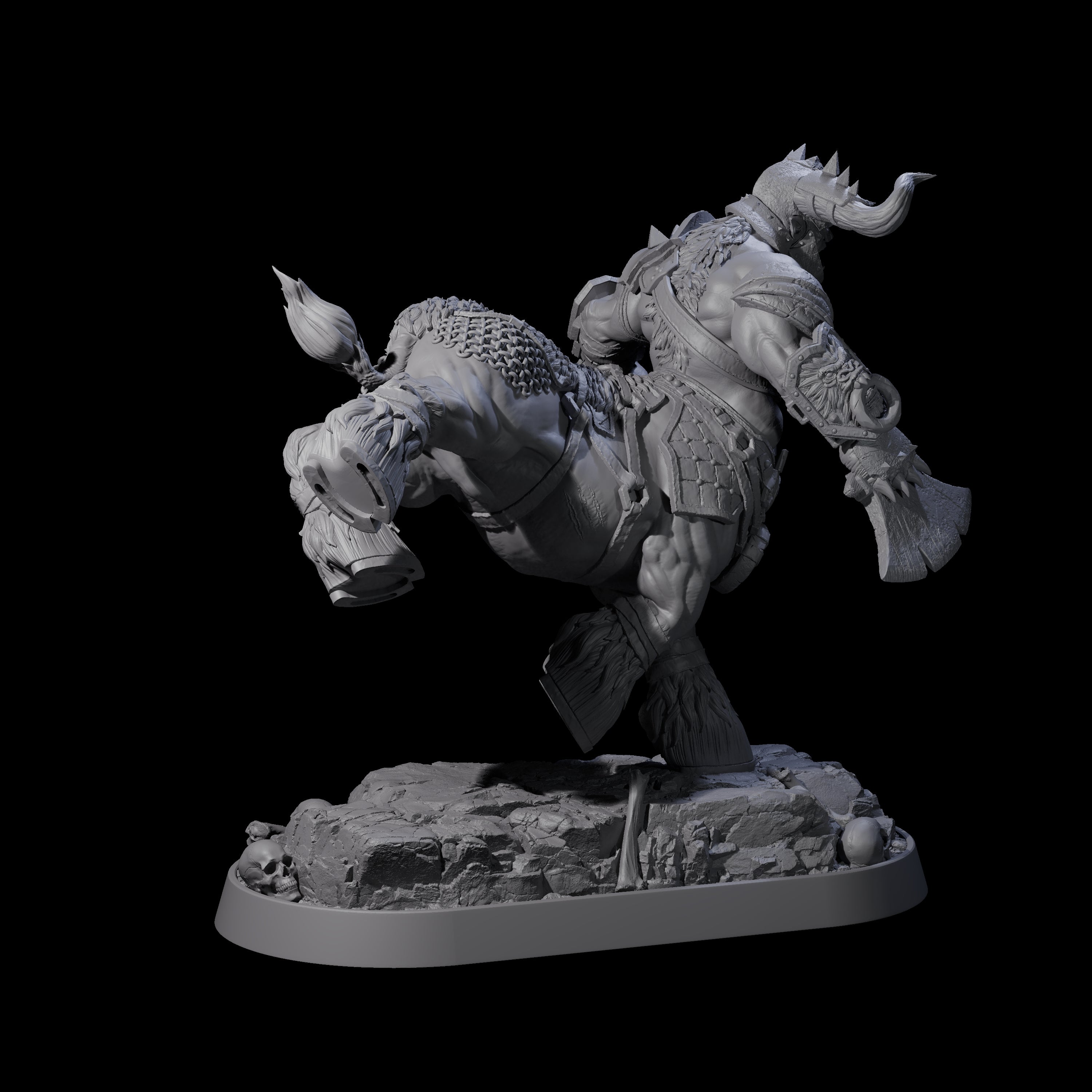 Muscular Raging Centaur G Miniature for Dungeons and Dragons, Pathfinder or other TTRPGs