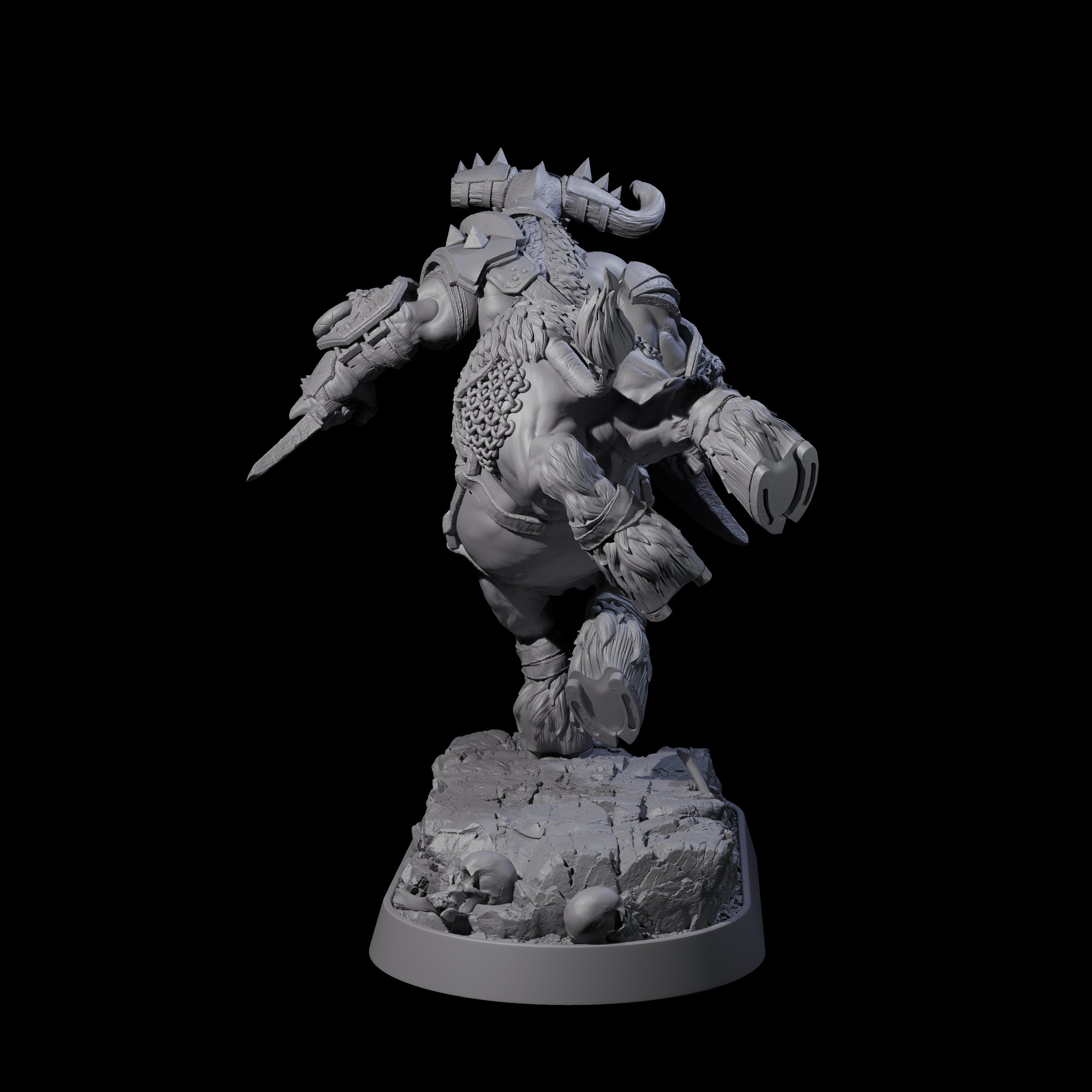 Muscular Raging Centaur G Miniature for Dungeons and Dragons, Pathfinder or other TTRPGs