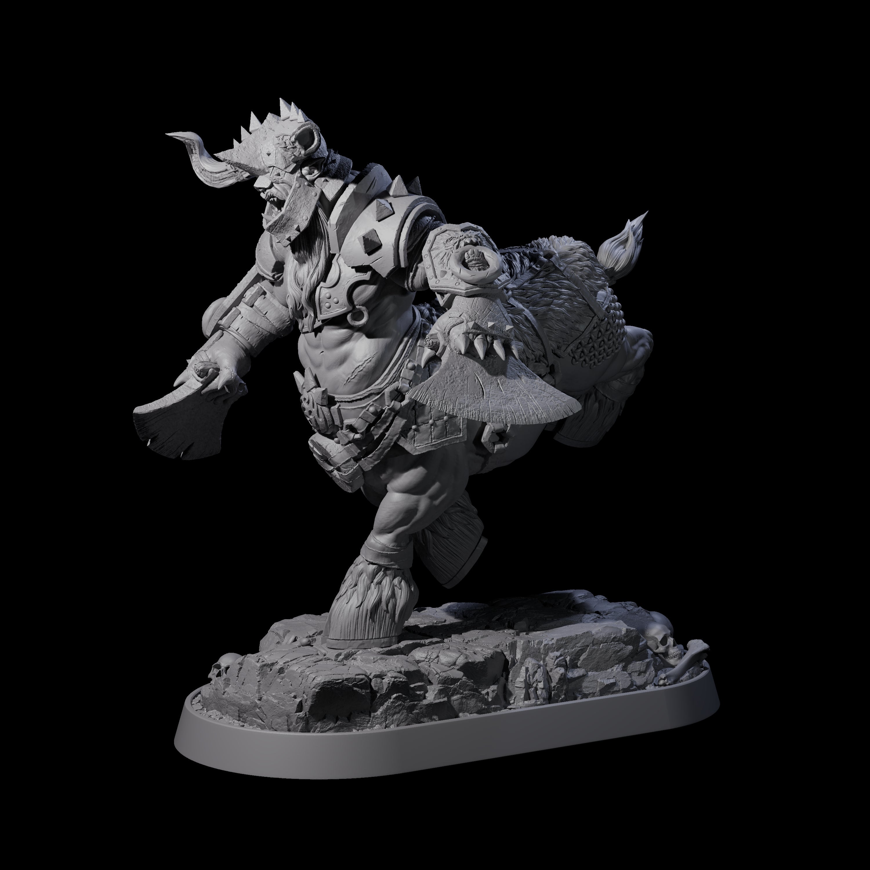 Muscular Raging Centaur G Miniature for Dungeons and Dragons, Pathfinder or other TTRPGs