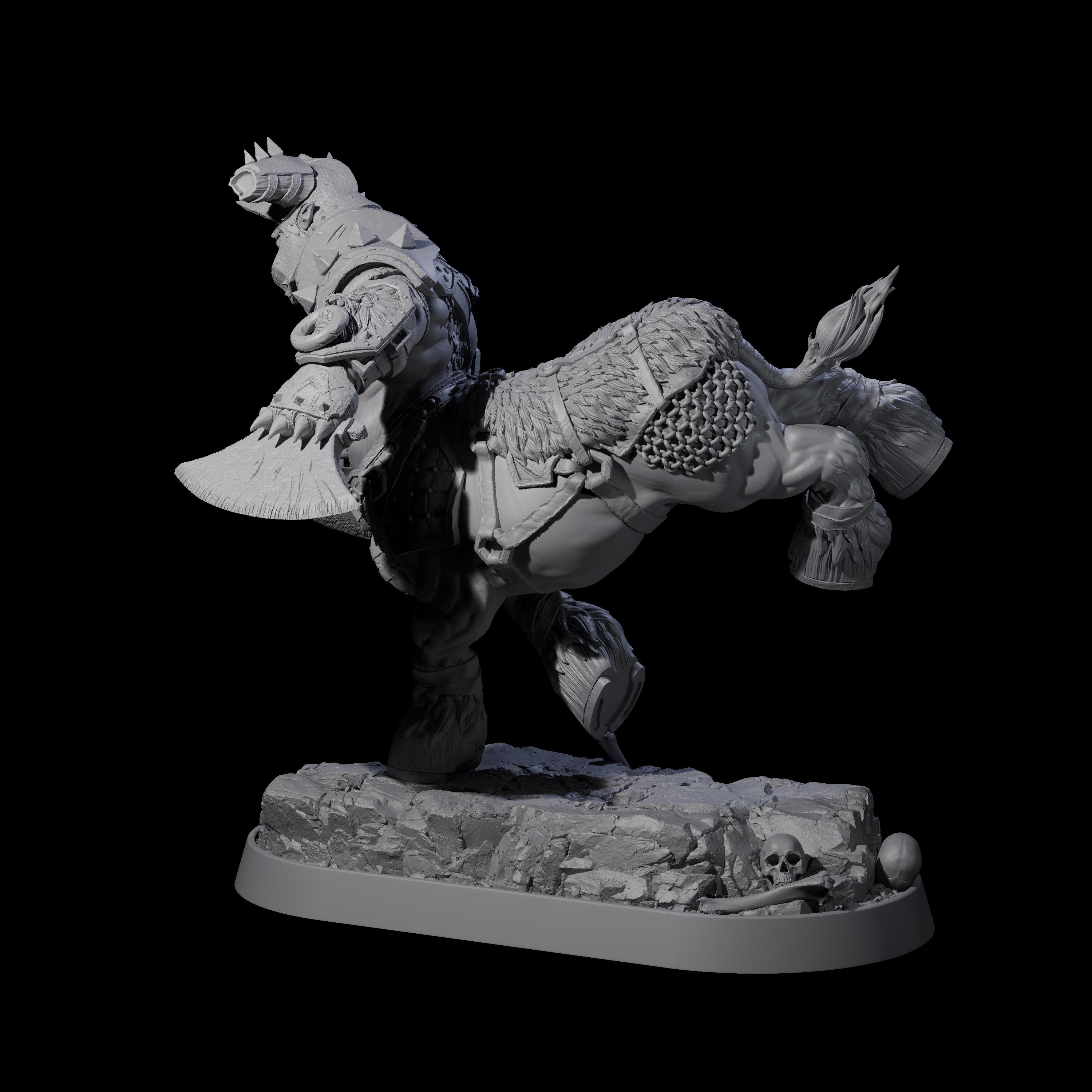 Muscular Raging Centaur G Miniature for Dungeons and Dragons, Pathfinder or other TTRPGs