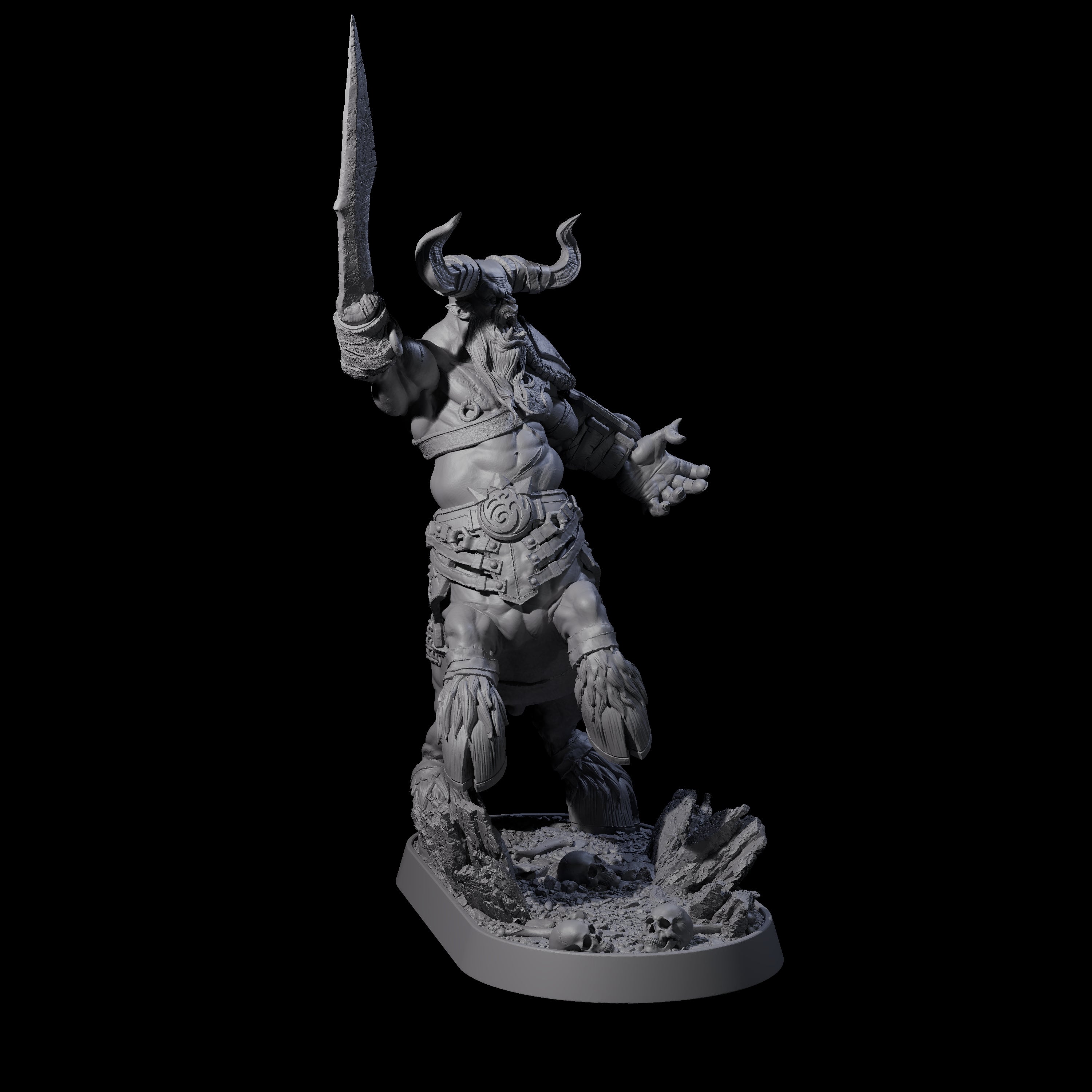 Muscular Raging Centaur H Miniature for Dungeons and Dragons, Pathfinder or other TTRPGs