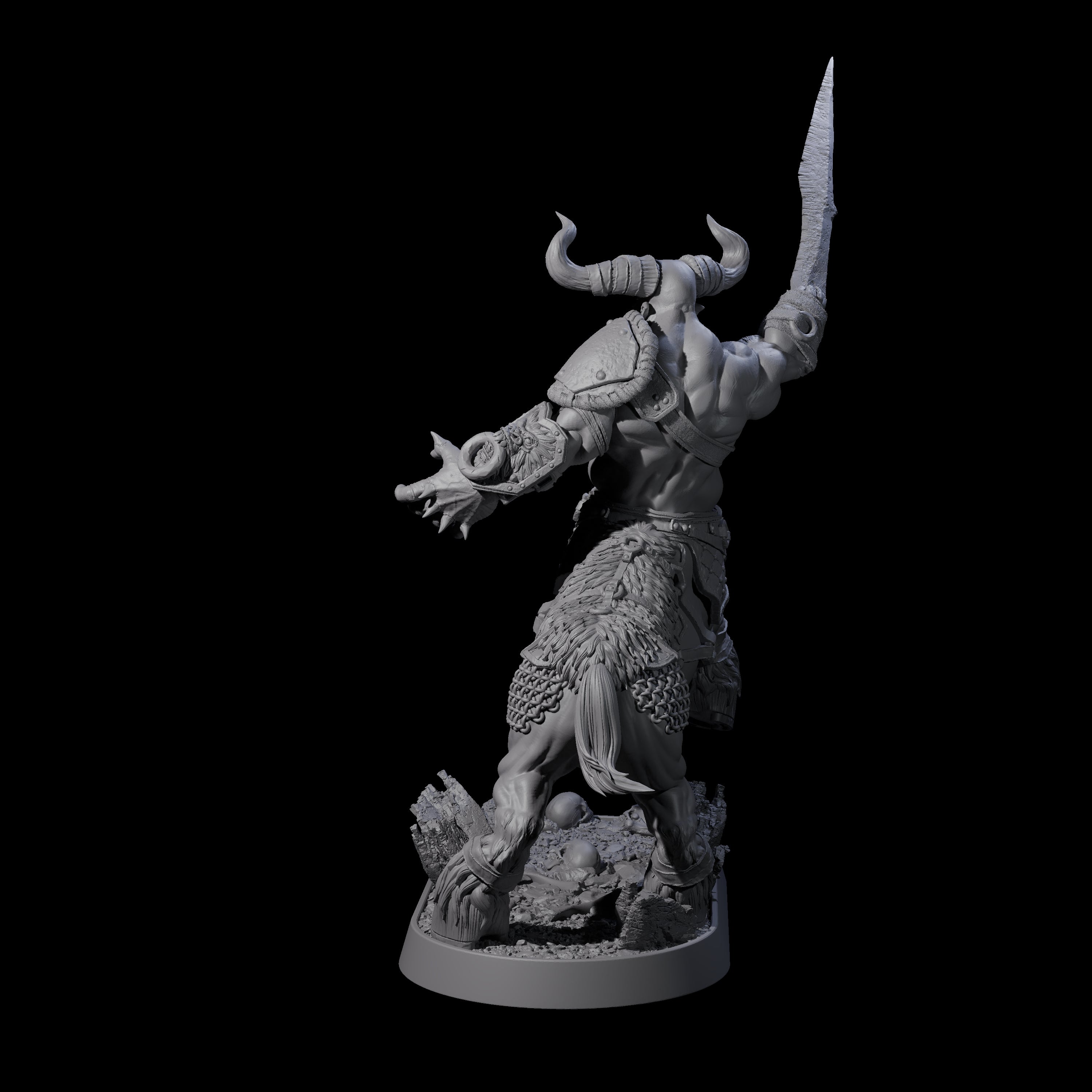 Muscular Raging Centaur H Miniature for Dungeons and Dragons, Pathfinder or other TTRPGs