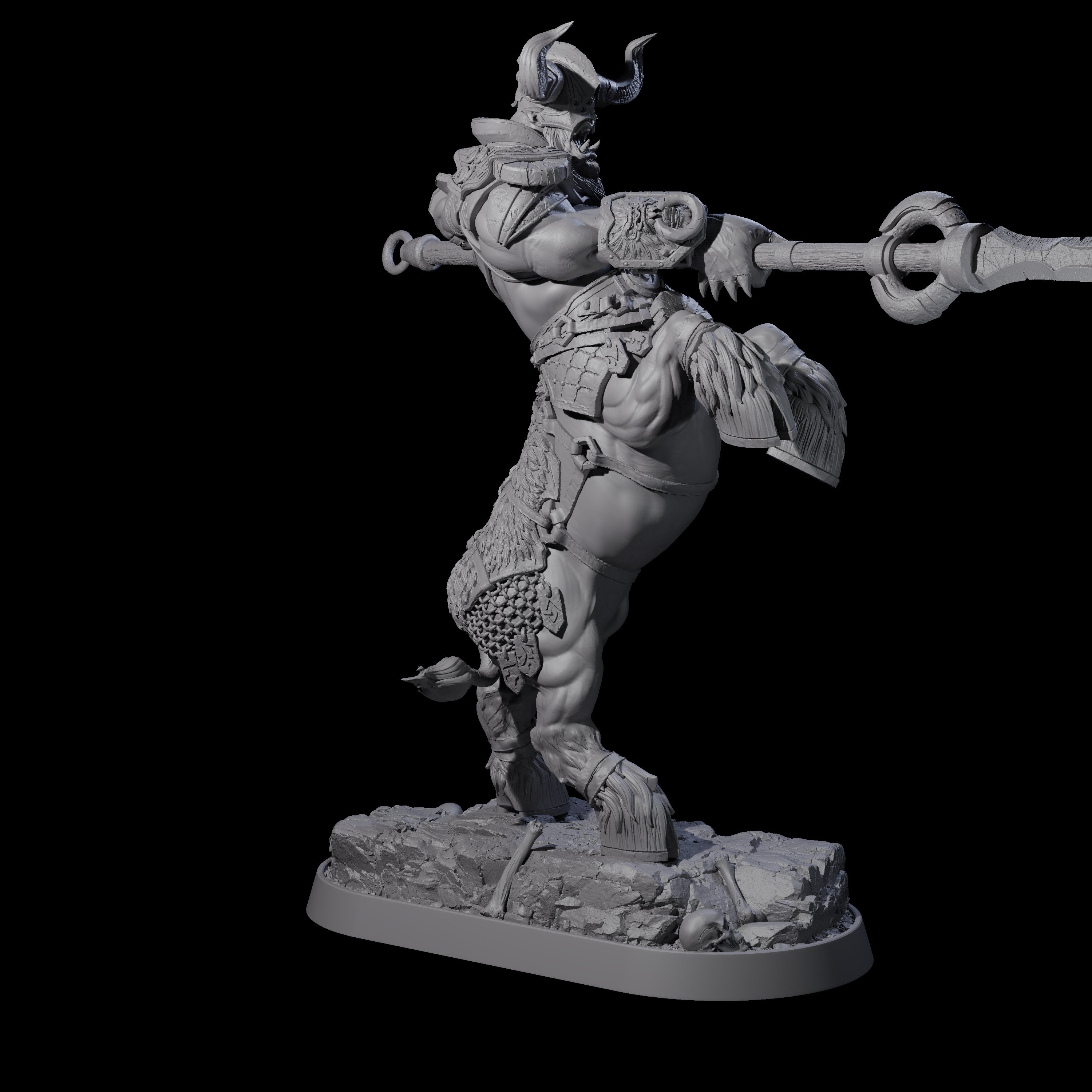 Muscular Raging Centaur I Miniature for Dungeons and Dragons, Pathfinder or other TTRPGs