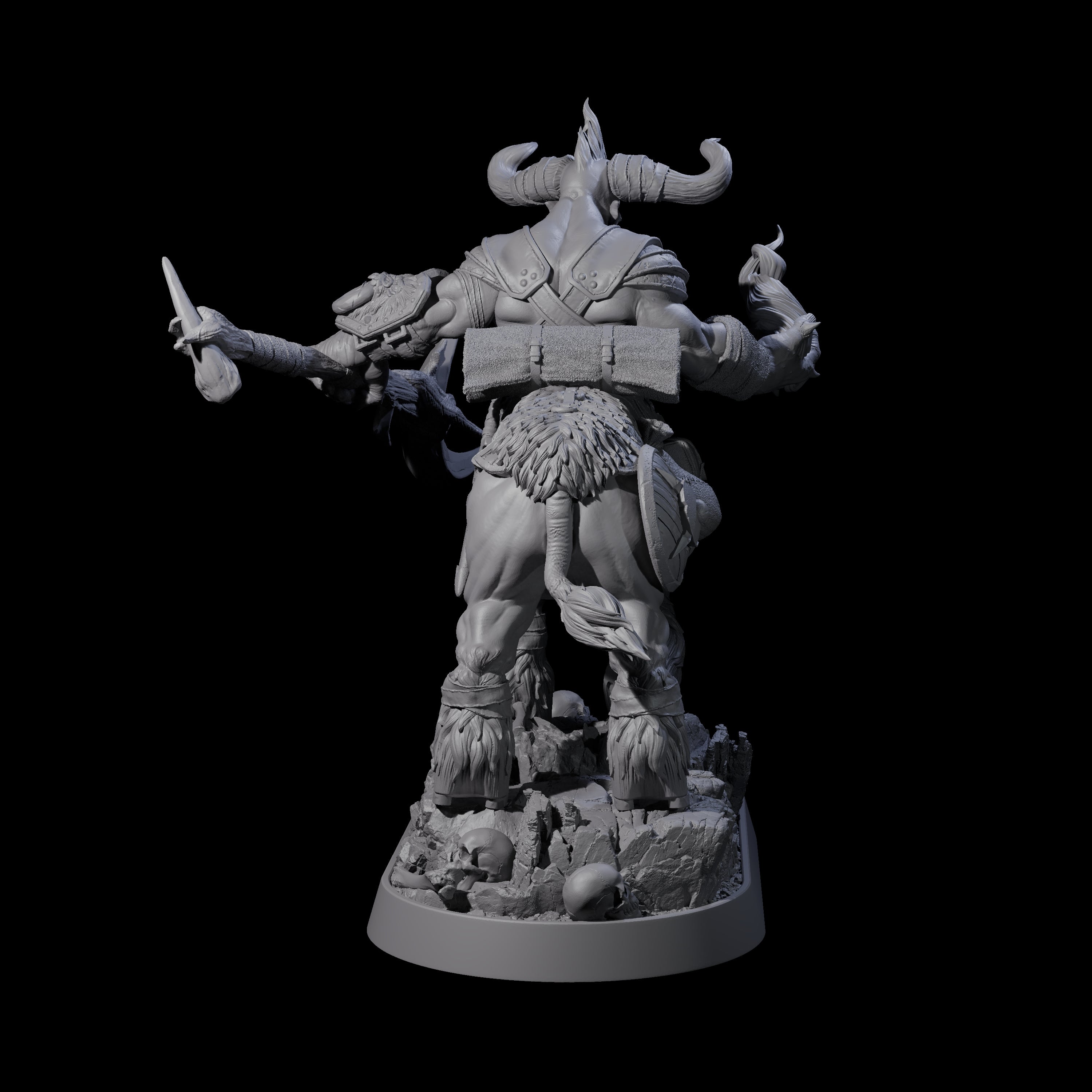 Muscular Raging Centaur J Miniature for Dungeons and Dragons, Pathfinder or other TTRPGs