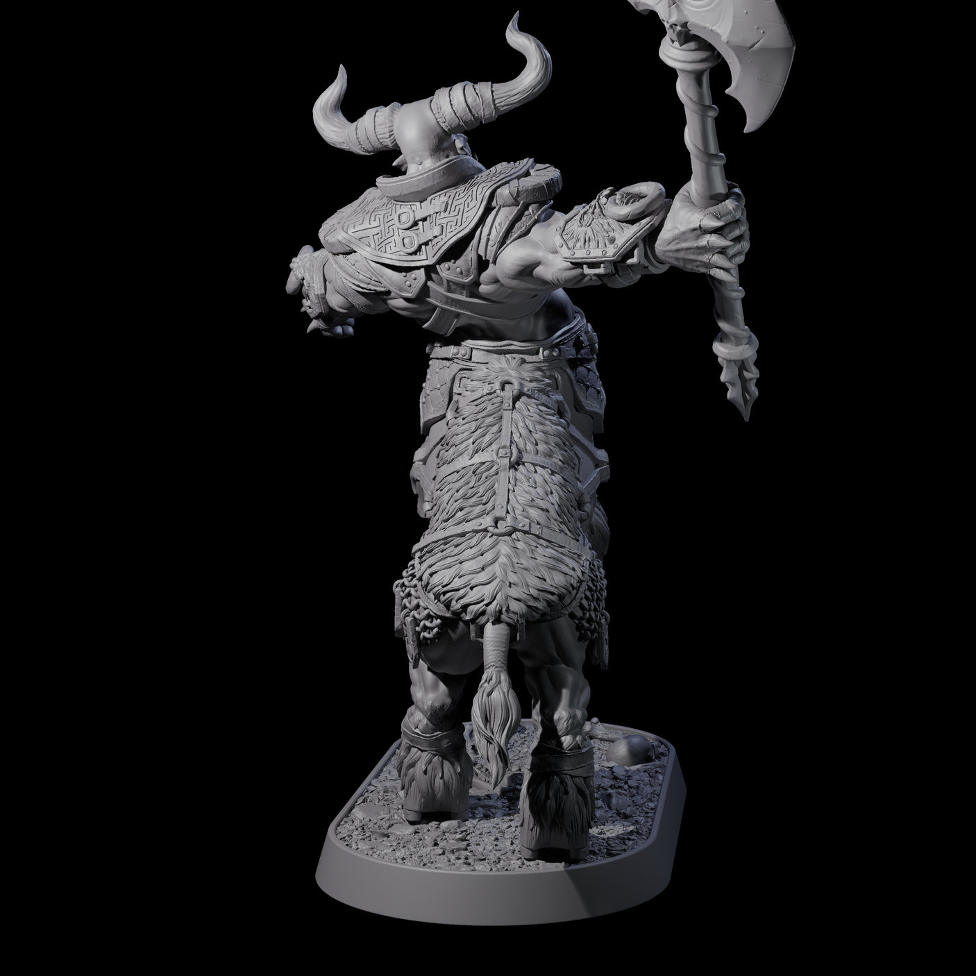 Muscular Raging Centaur K Miniature for Dungeons and Dragons, Pathfinder or other TTRPGs