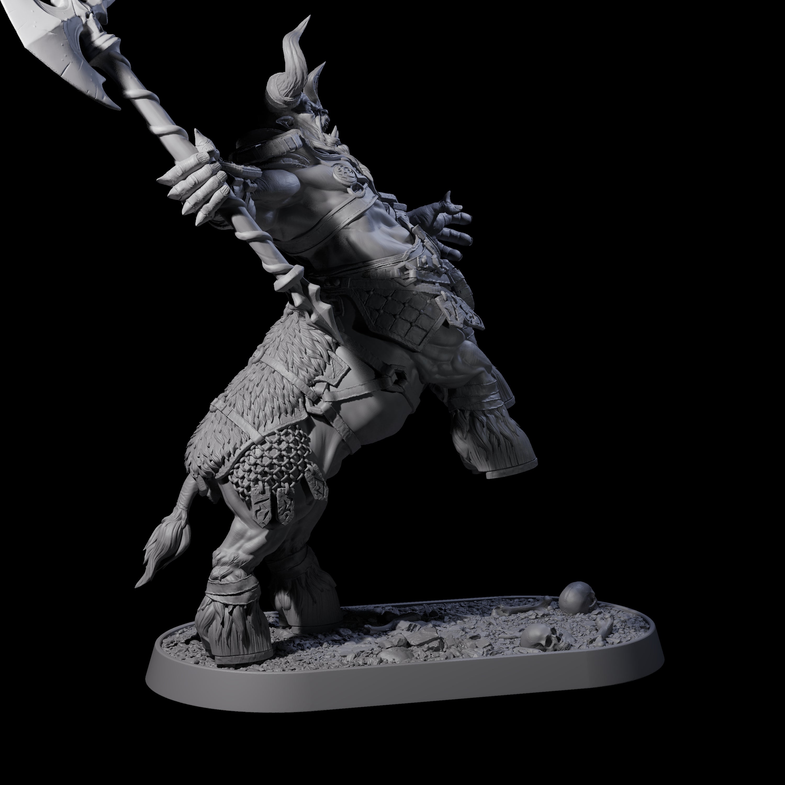 Muscular Raging Centaur K Miniature for Dungeons and Dragons, Pathfinder or other TTRPGs