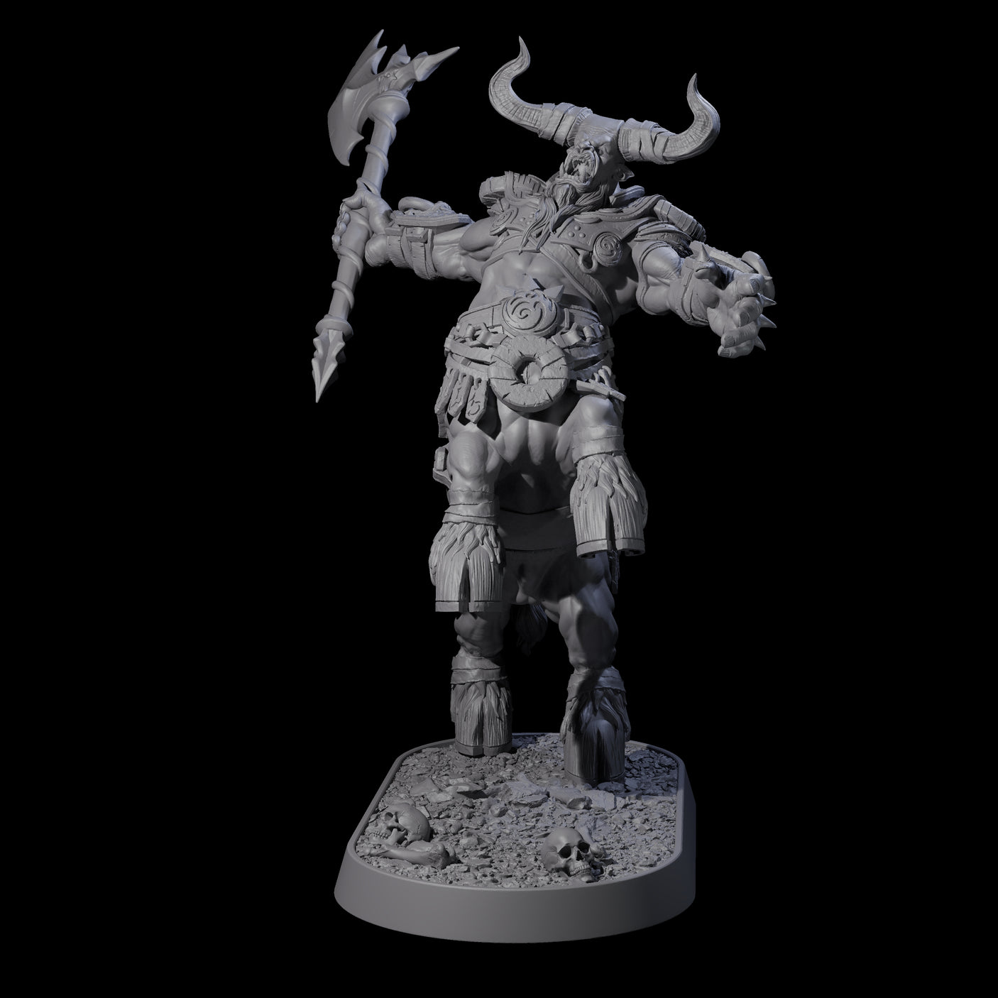 Muscular Raging Centaur K Miniature for Dungeons and Dragons, Pathfinder or other TTRPGs