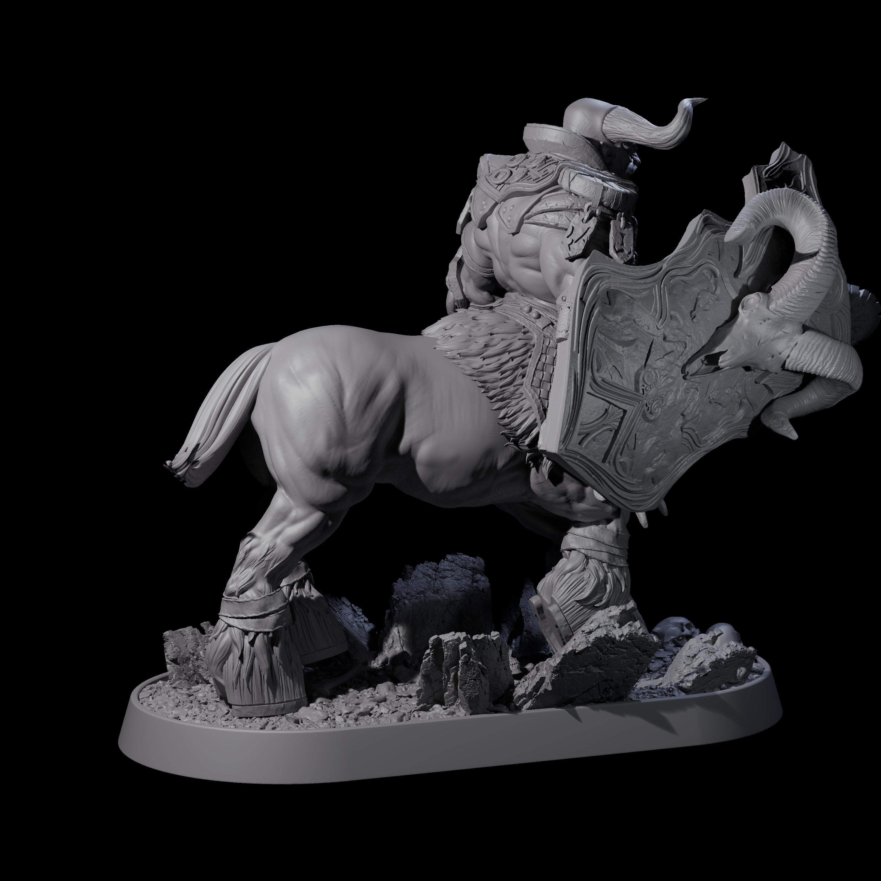 Muscular Raging Centaur L Miniature for Dungeons and Dragons, Pathfinder or other TTRPGs