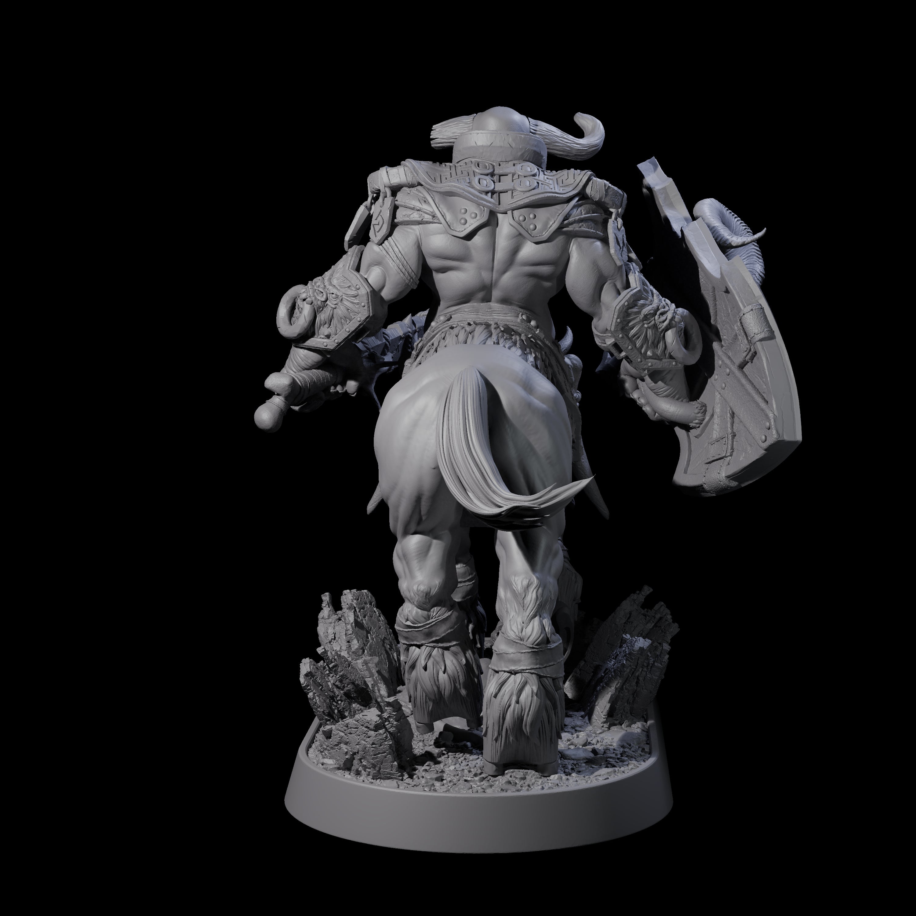 Muscular Raging Centaur L Miniature for Dungeons and Dragons, Pathfinder or other TTRPGs