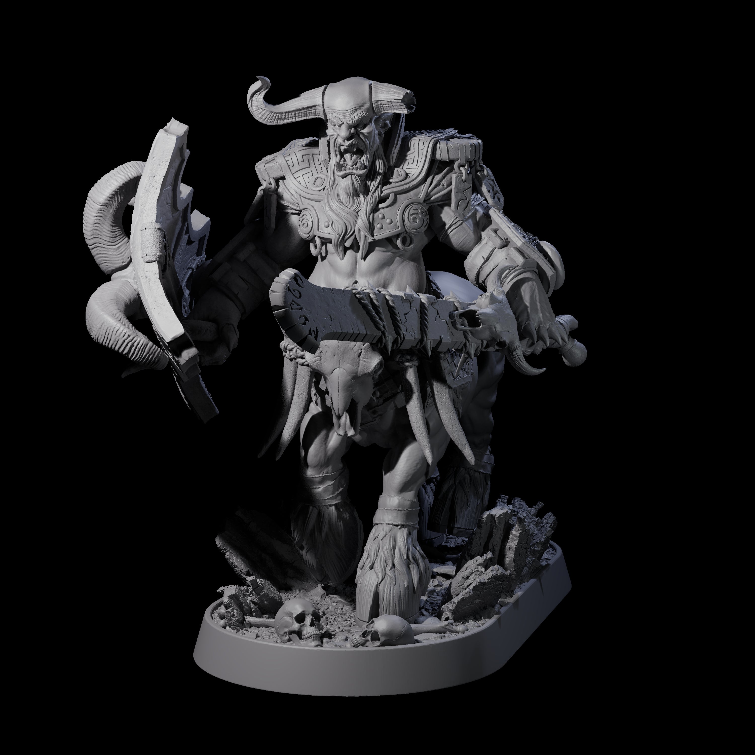 Muscular Raging Centaur L Miniature for Dungeons and Dragons, Pathfinder or other TTRPGs