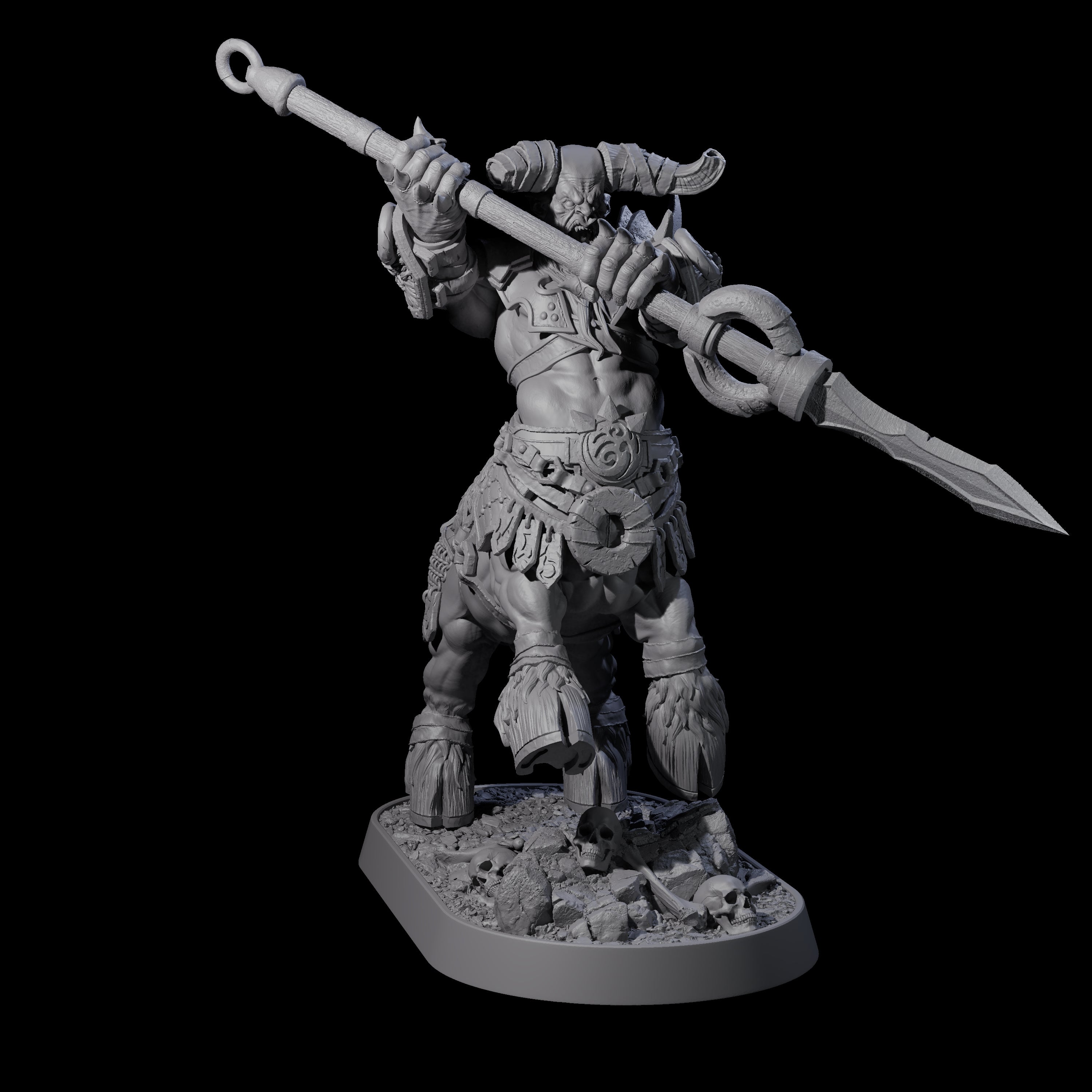 Muscular Raging Centaur M Miniature for Dungeons and Dragons, Pathfinder or other TTRPGs