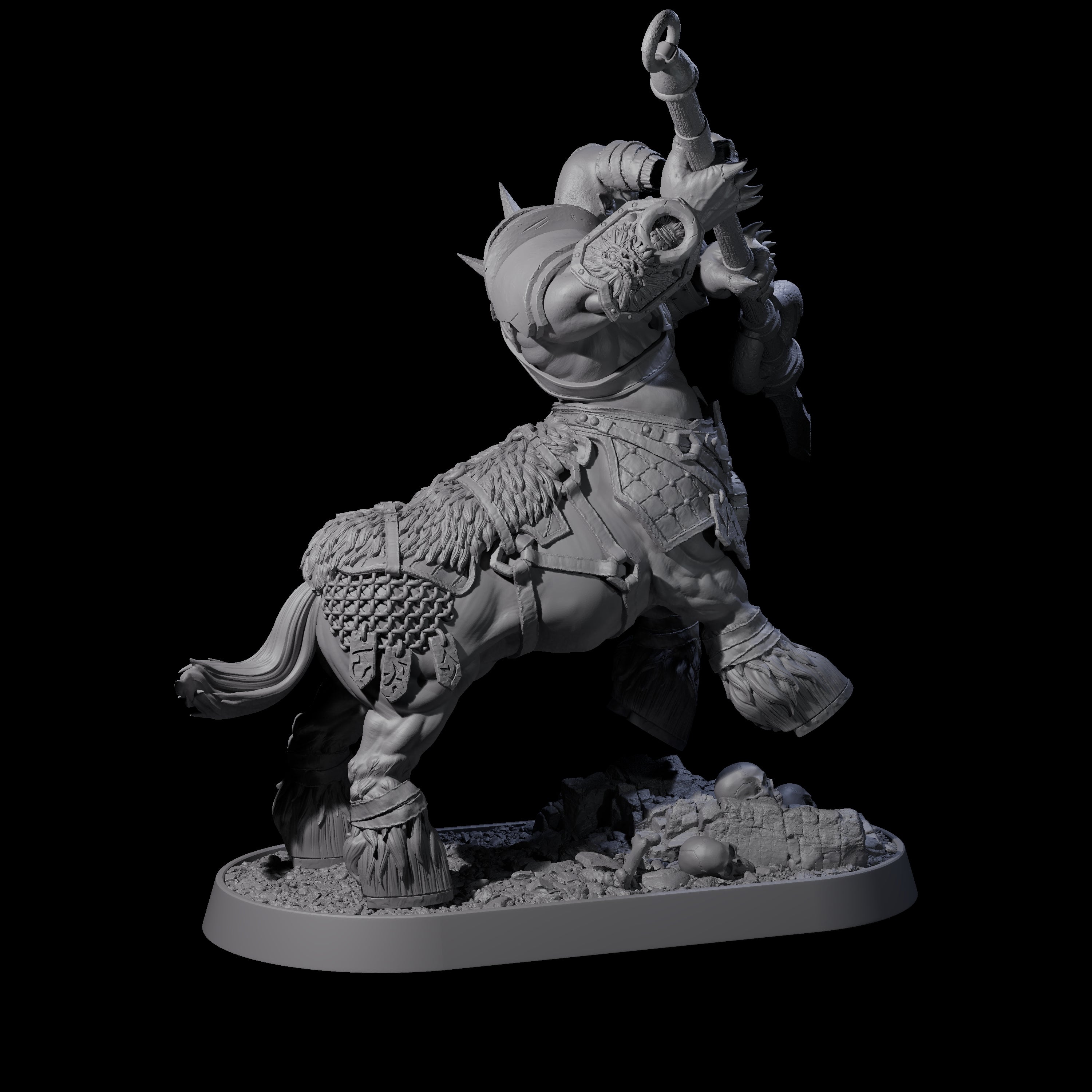 Muscular Raging Centaur M Miniature for Dungeons and Dragons, Pathfinder or other TTRPGs