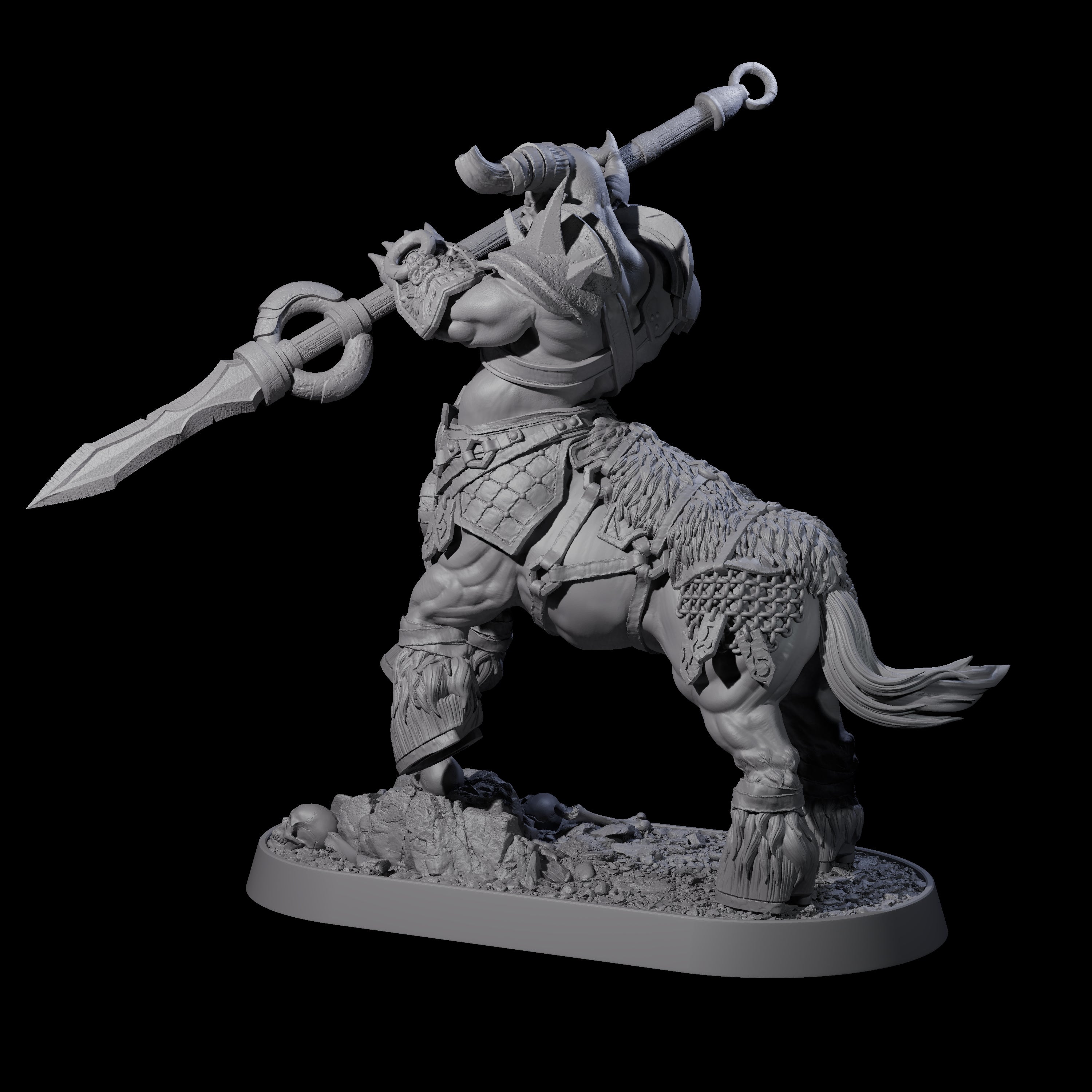 Muscular Raging Centaur M Miniature for Dungeons and Dragons, Pathfinder or other TTRPGs