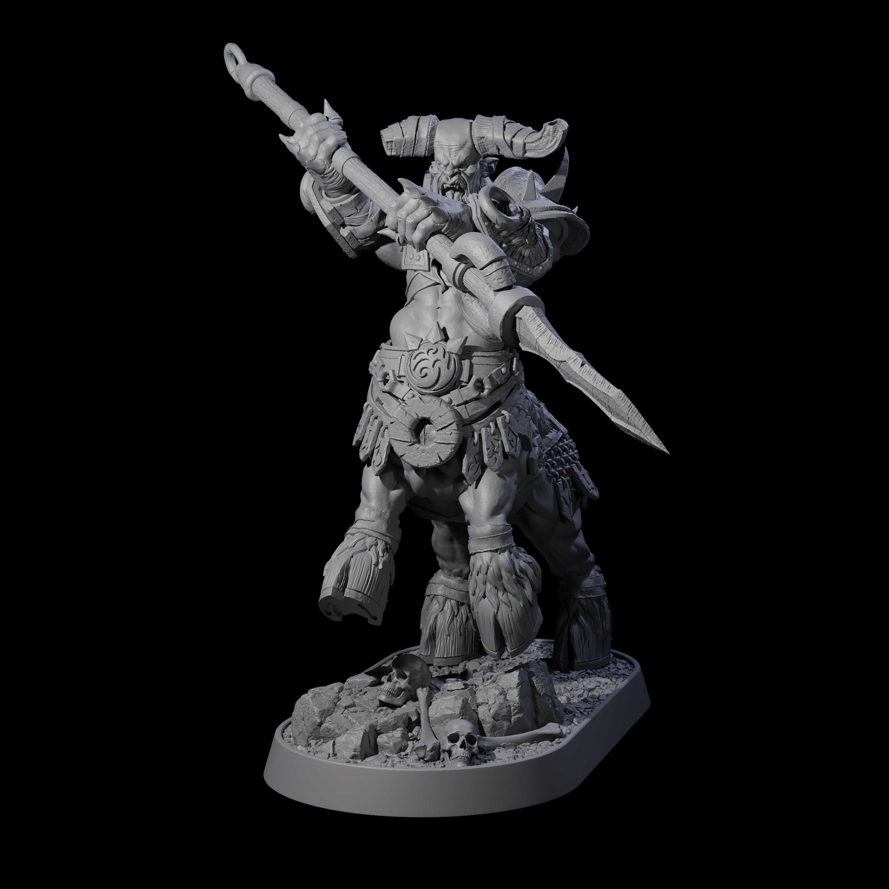 Muscular Raging Centaur M Miniature for Dungeons and Dragons, Pathfinder or other TTRPGs