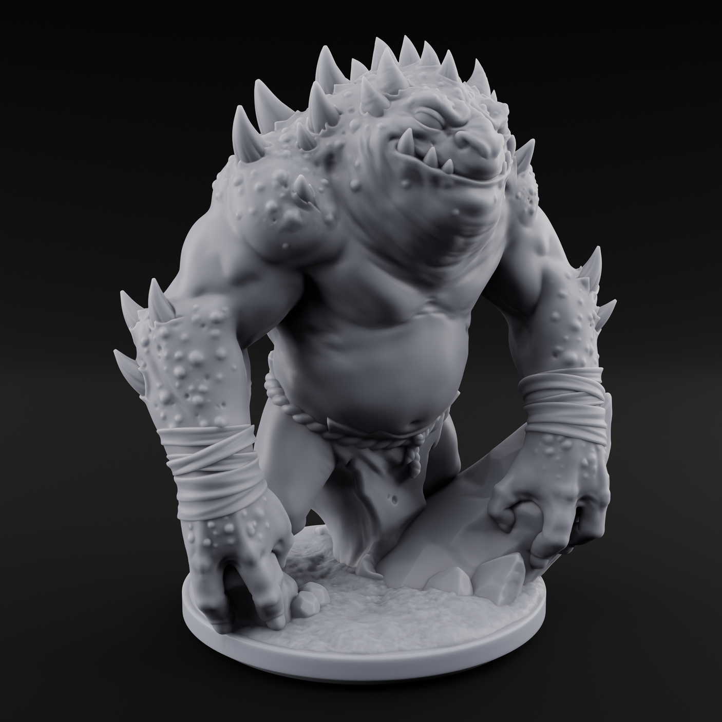 Muscular Slaad Aberration Miniature for Dungeons and Dragons, Pathfinder or other TTRPGs
