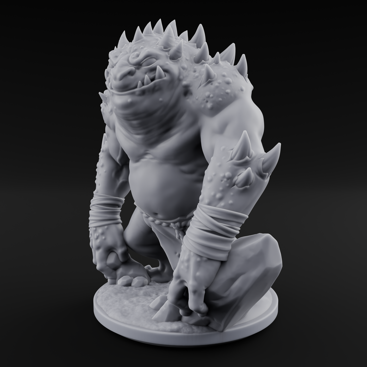 Muscular Slaad Aberration Miniature for Dungeons and Dragons, Pathfinder or other TTRPGs