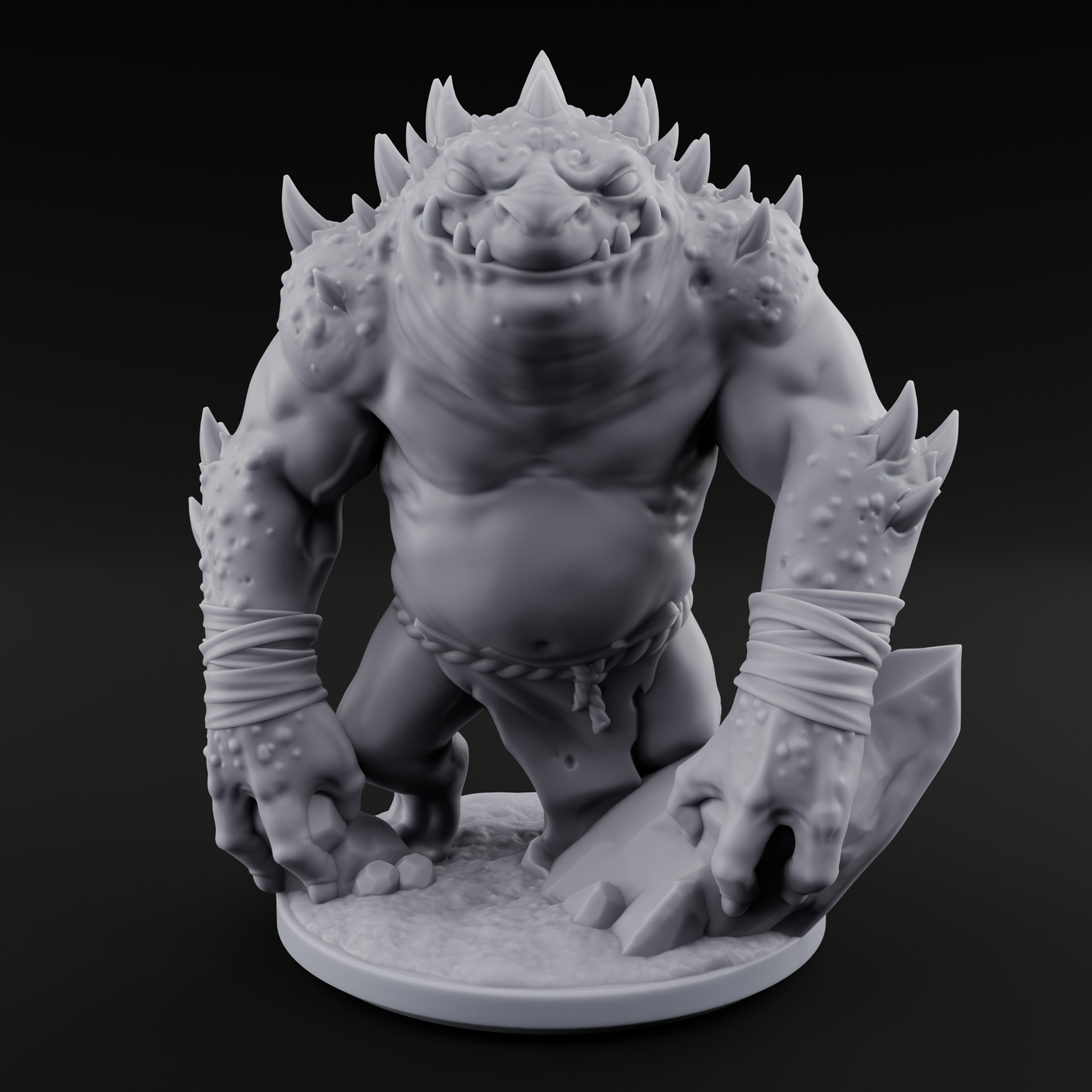 Muscular Slaad Aberration Miniature for Dungeons and Dragons, Pathfinder or other TTRPGs