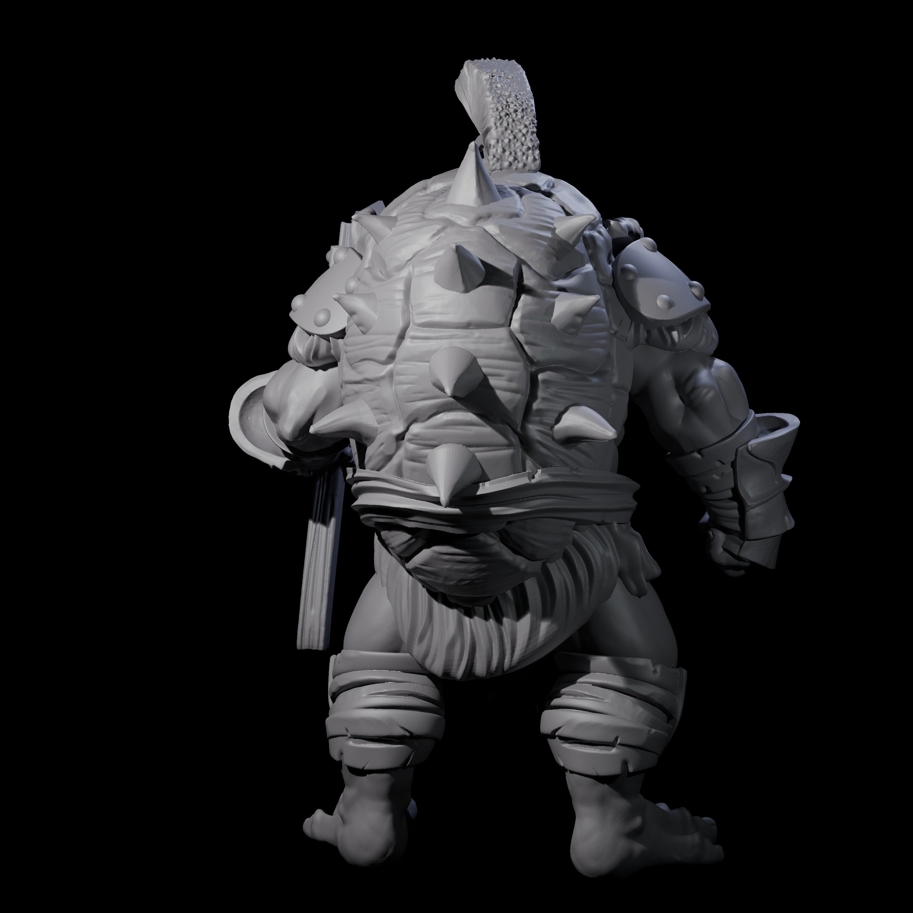 Muscular Tortle Barbarian Miniature for Dungeons and Dragons, Pathfinder or other TTRPGs