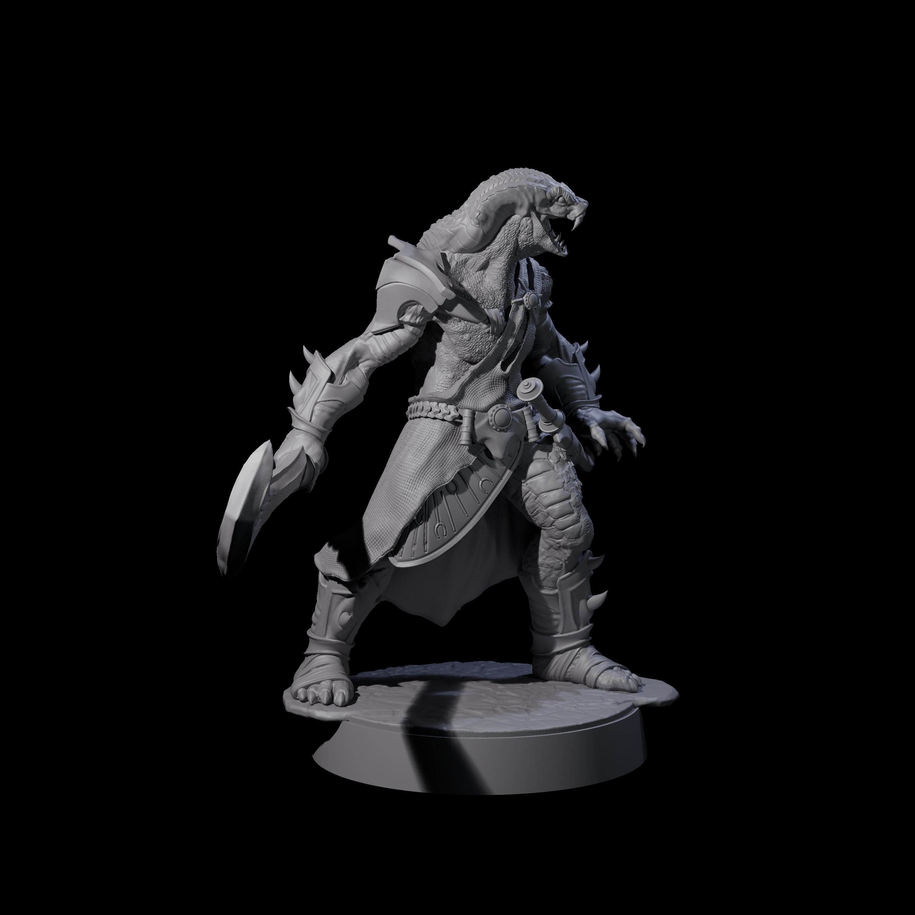 Muscular Yuan-ti Warrior A Miniature for Dungeons and Dragons, Pathfinder or other TTRPGs
