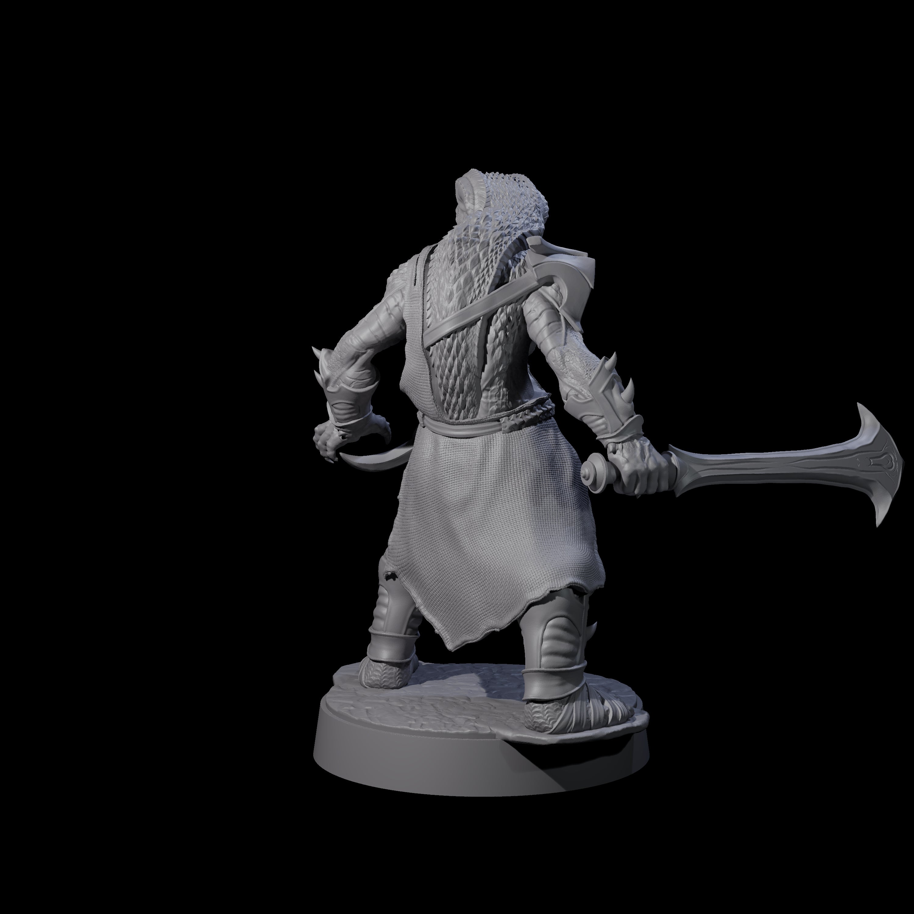 Muscular Yuan-ti Warrior A Miniature for Dungeons and Dragons, Pathfinder or other TTRPGs
