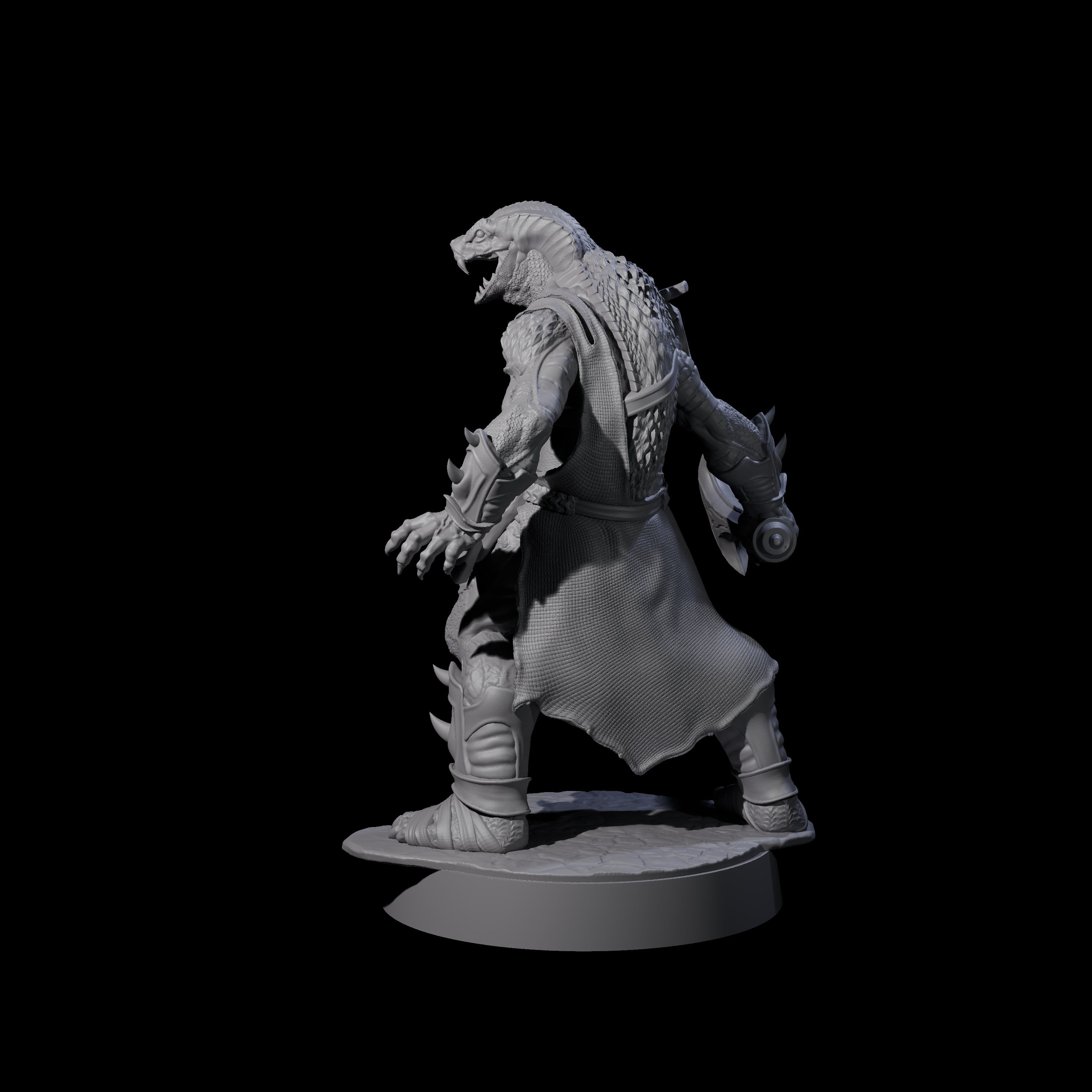 Muscular Yuan-ti Warrior A Miniature for Dungeons and Dragons, Pathfinder or other TTRPGs