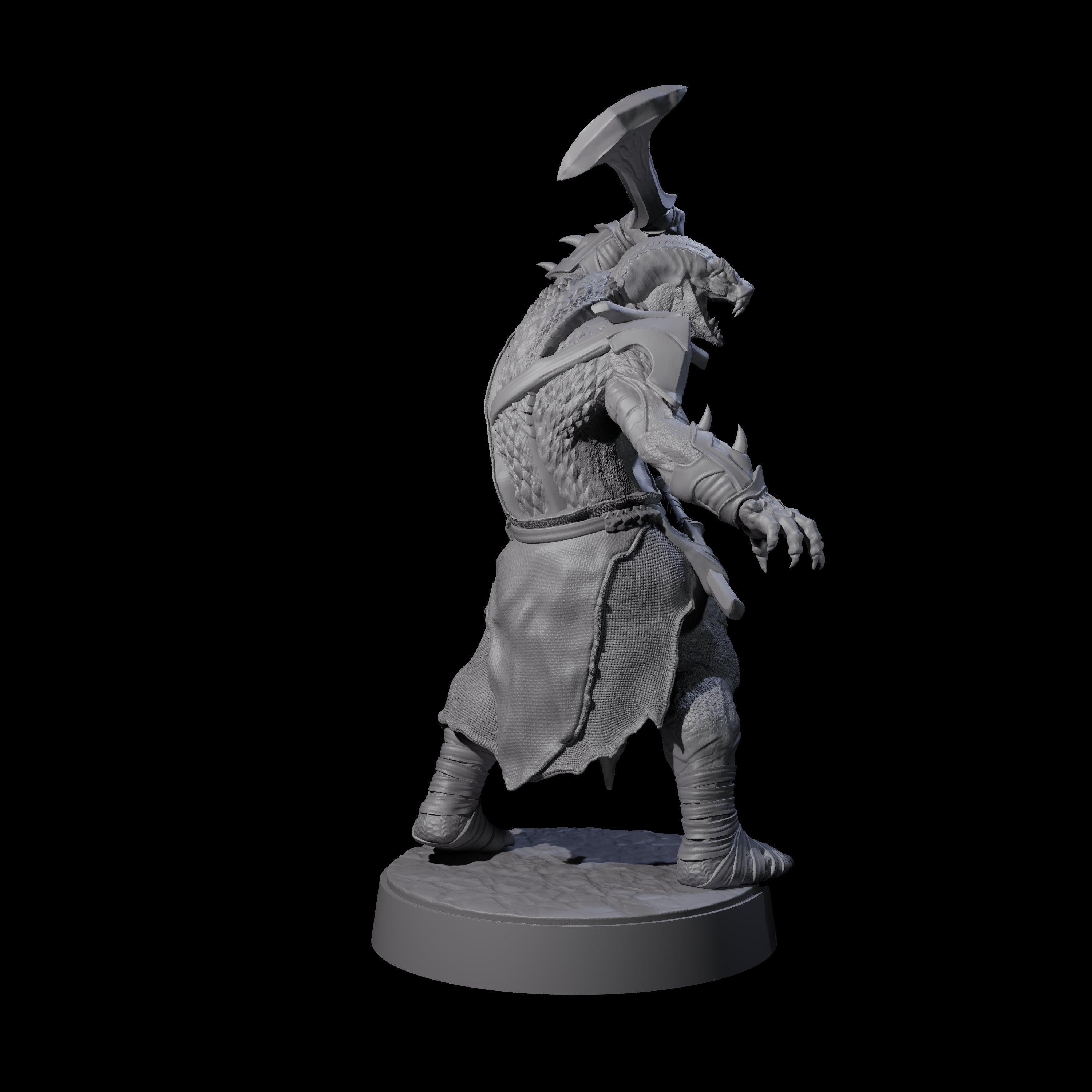 Muscular Yuan-ti Warrior D Miniature for Dungeons and Dragons, Pathfinder or other TTRPGs