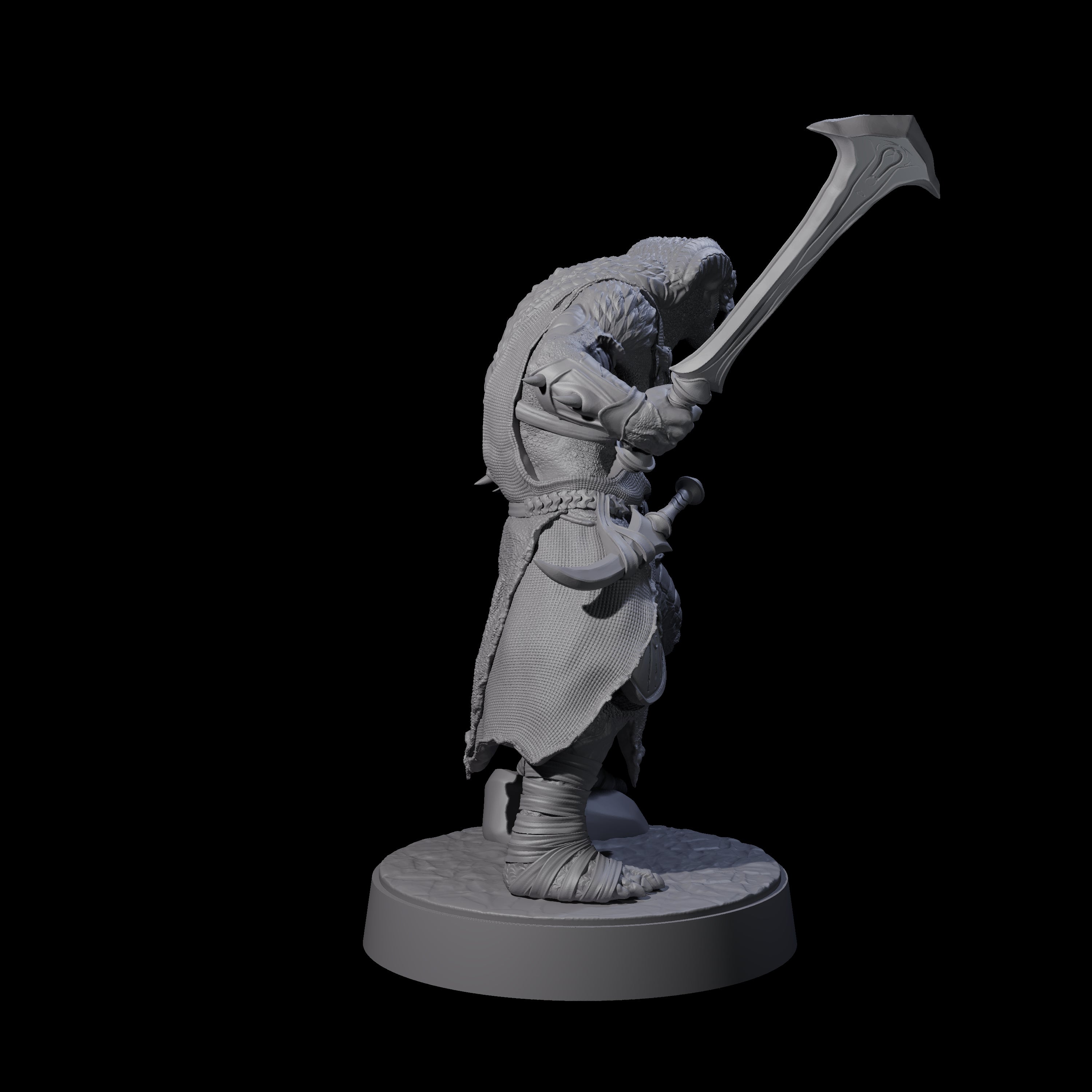 Muscular Yuan-ti Warrior F Miniature for Dungeons and Dragons, Pathfinder or other TTRPGs