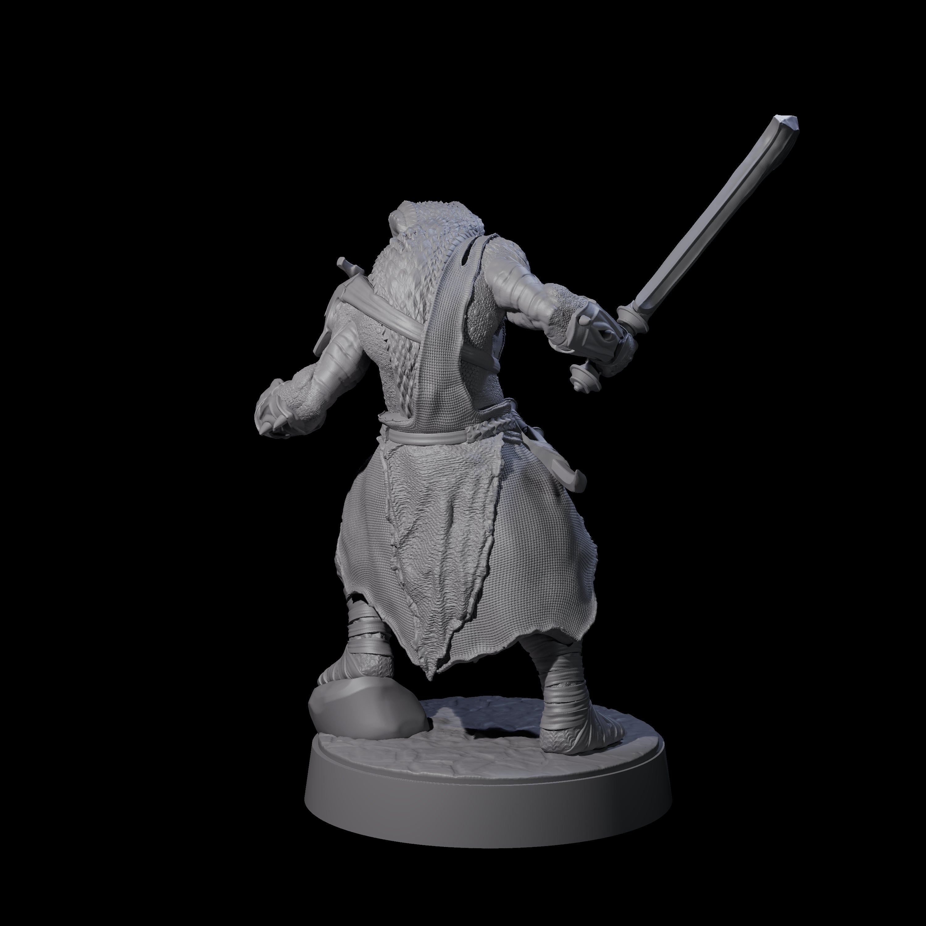 Muscular Yuan-ti Warrior F Miniature for Dungeons and Dragons, Pathfinder or other TTRPGs