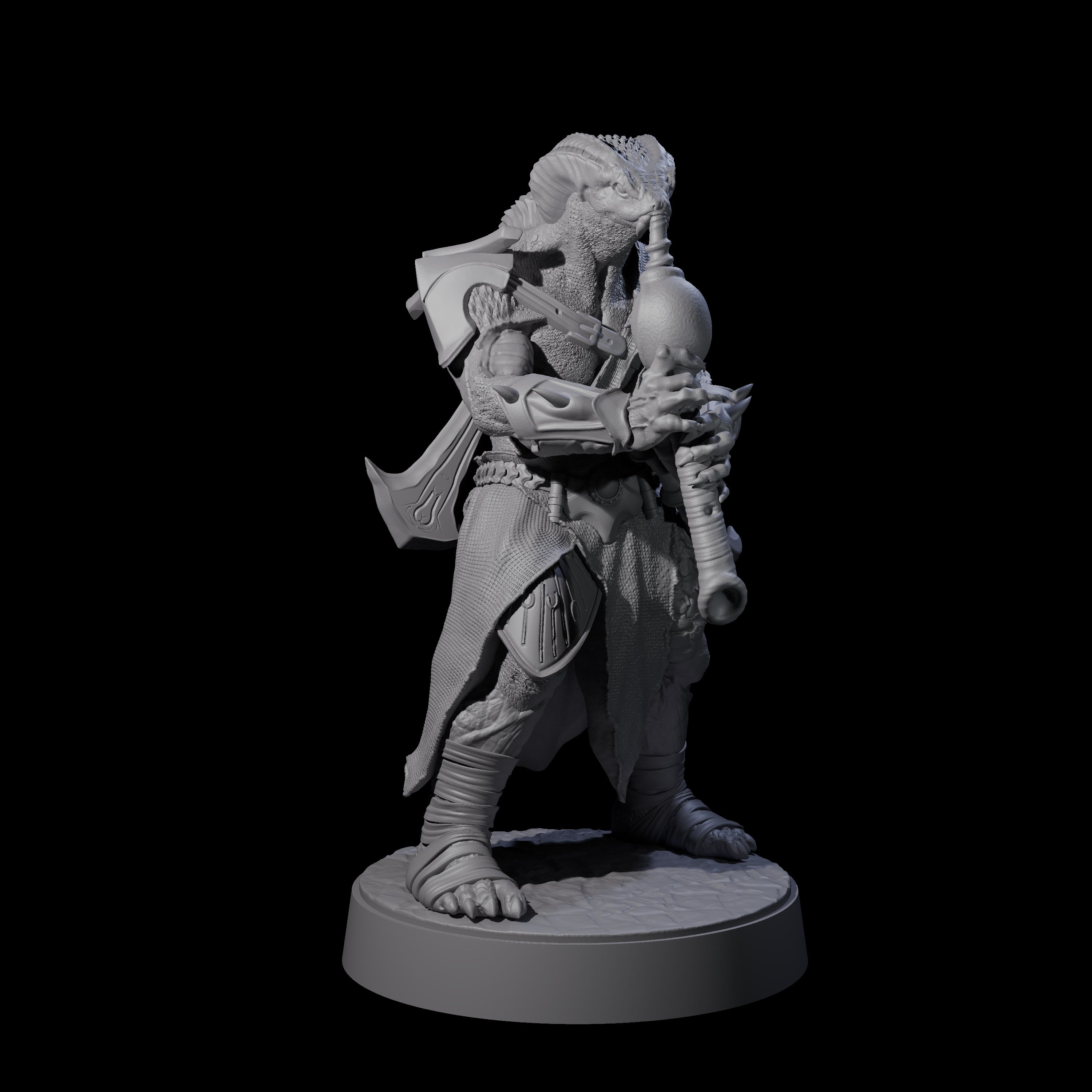 Muscular Yuan-ti Warrior G Miniature for Dungeons and Dragons, Pathfinder or other TTRPGs