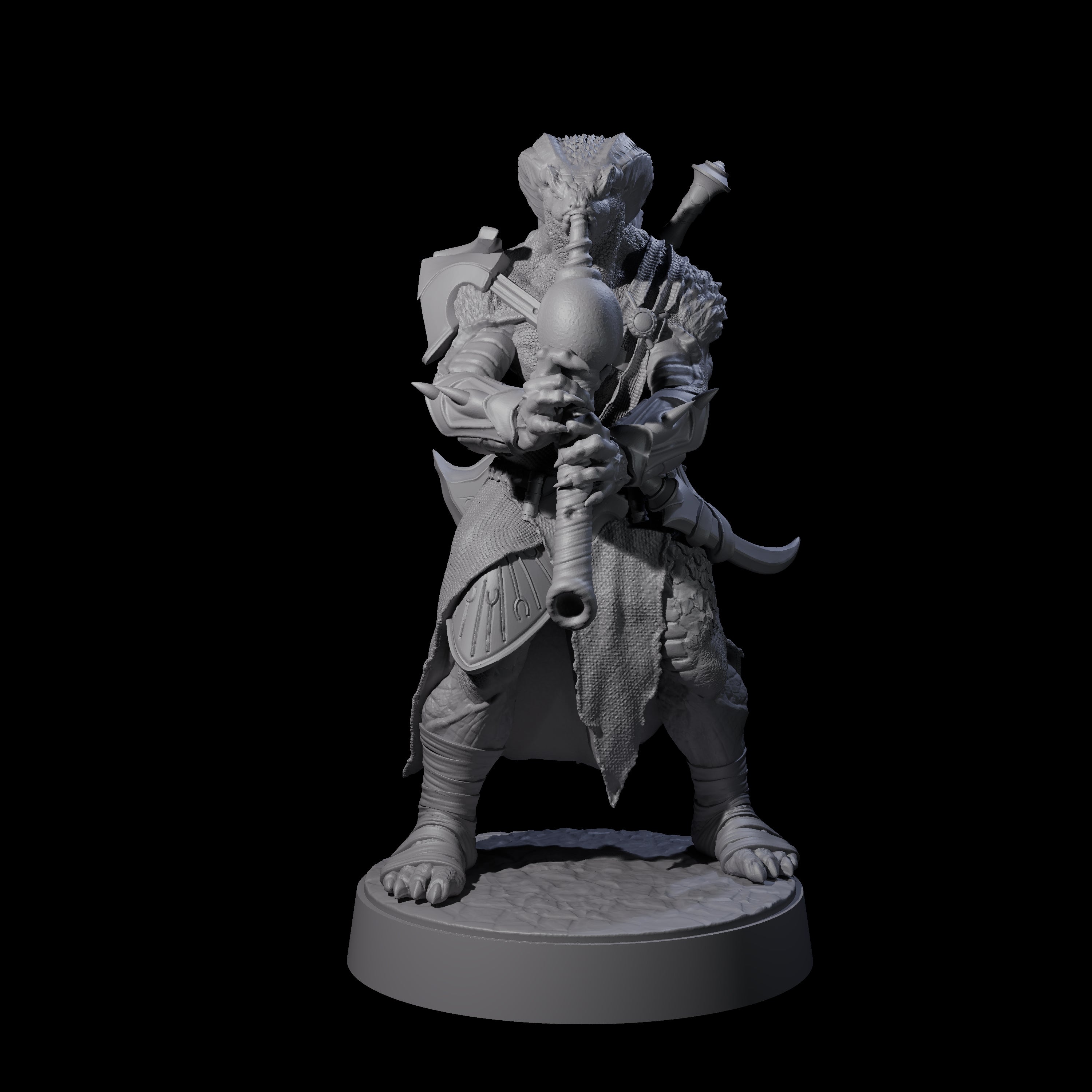 Muscular Yuan-ti Warrior G Miniature for Dungeons and Dragons, Pathfinder or other TTRPGs
