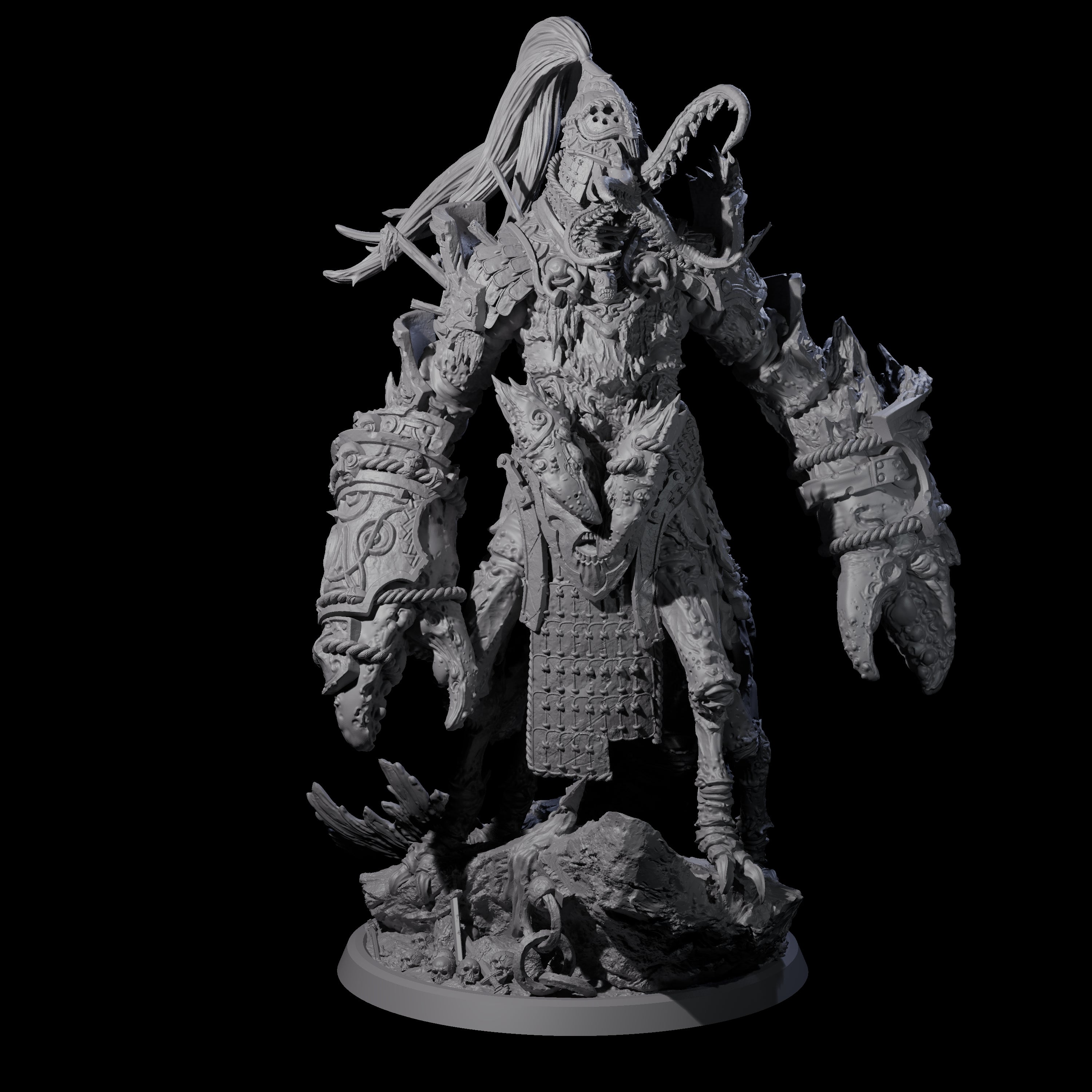 Mutated Armoured Chuul A Miniature for Dungeons and Dragons, Pathfinder or other TTRPGs