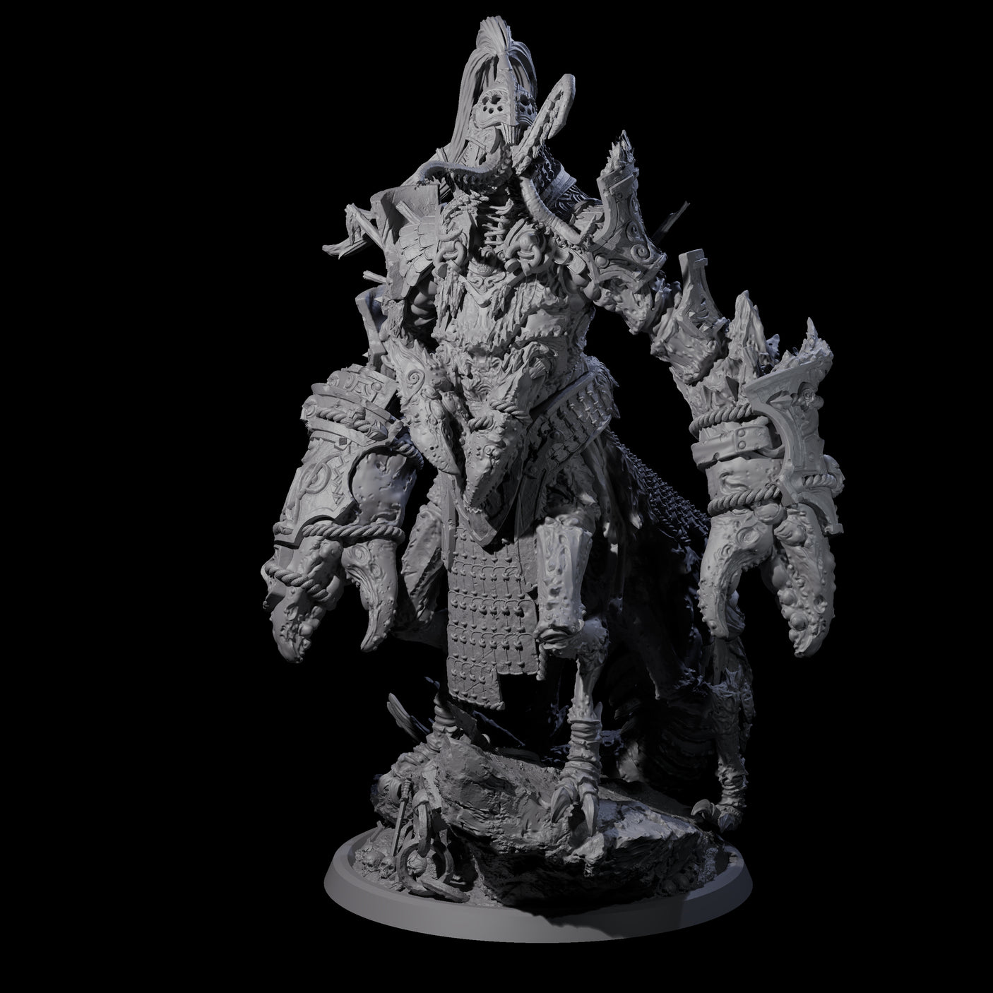 Mutated Armoured Chuul A Miniature for Dungeons and Dragons, Pathfinder or other TTRPGs