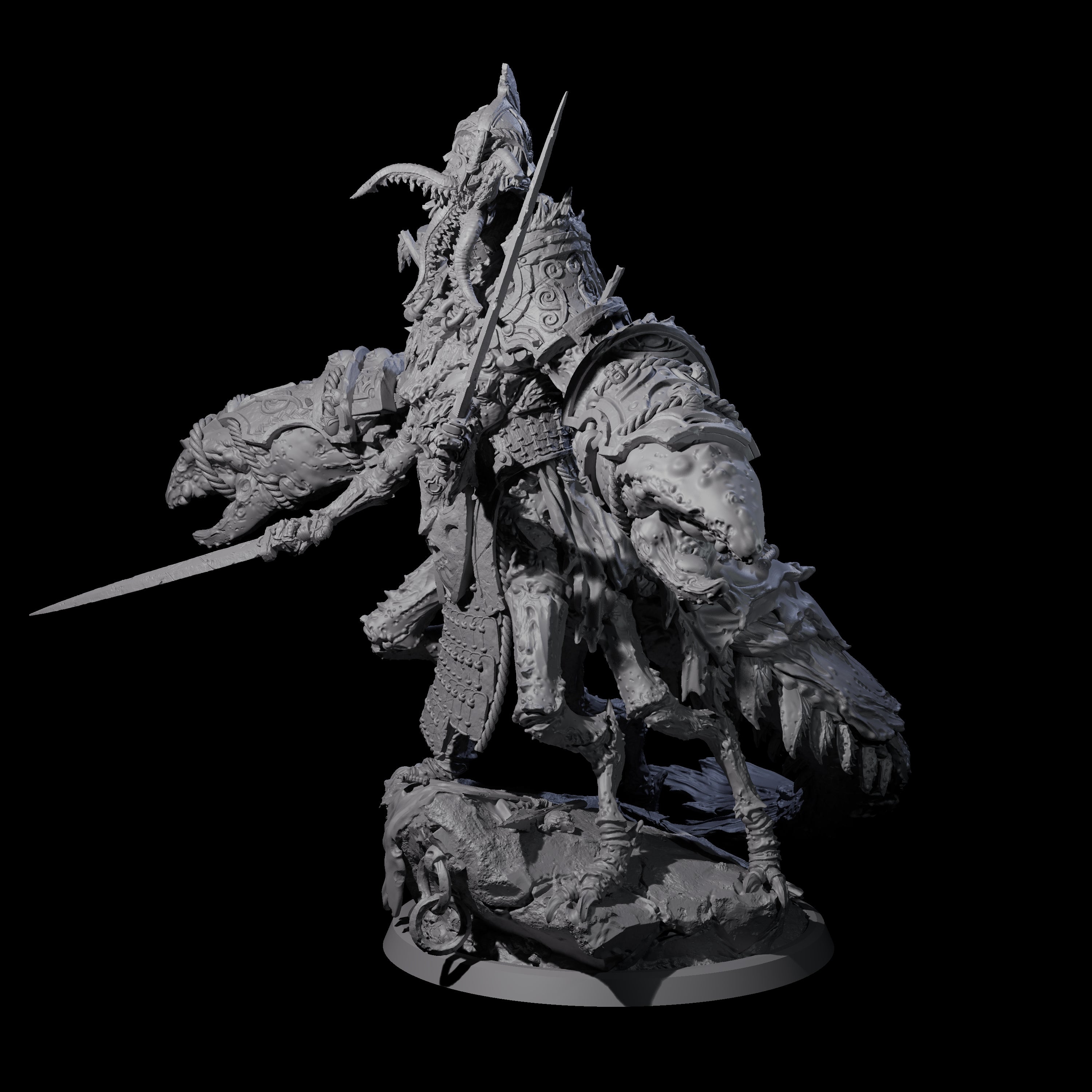 Mutated Armoured Chuul B Miniature for Dungeons and Dragons, Pathfinder or other TTRPGs