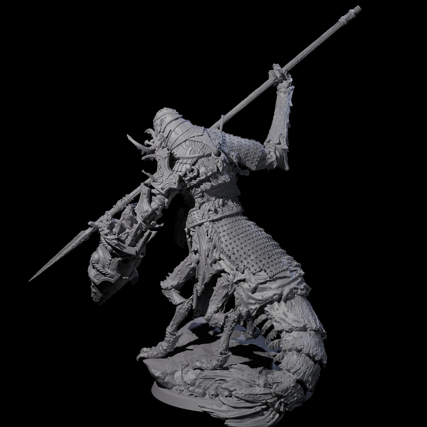 Mutated Armoured Chuul D Miniature for Dungeons and Dragons, Pathfinder or other TTRPGs
